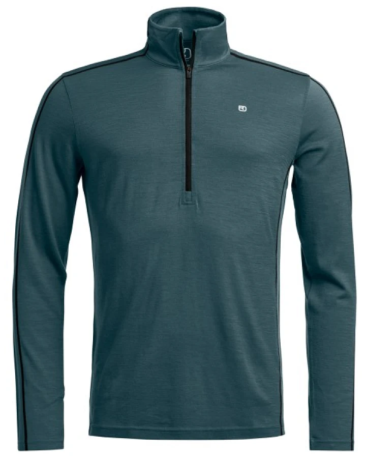 Ortovox - 185 Rock'N'Wool Zip Neck - Merinounterwäsche Gr S blau