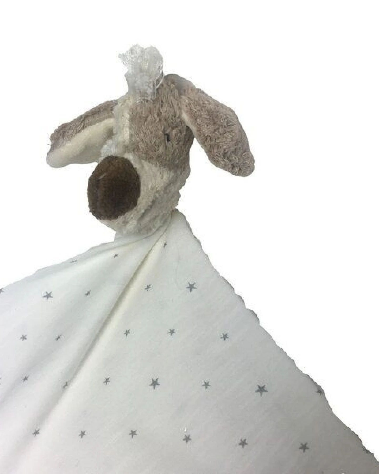 Pat und Patty Personalisertes Schmusetuch/ Schnuffeltuch, Greifling Hund "Neo" ,Farbe : beige , 100 % Baumwolle-kbA/GOTS – Ansicht 3