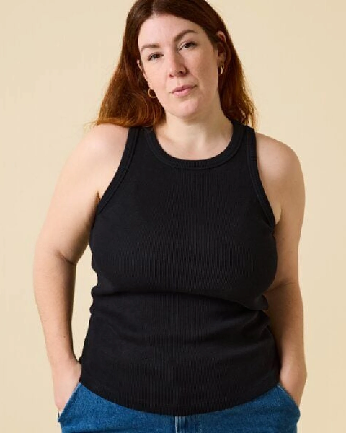 popeia Tank Top aus festem Bio-Baumwoll Stoff (gerippt) – Ansicht 4