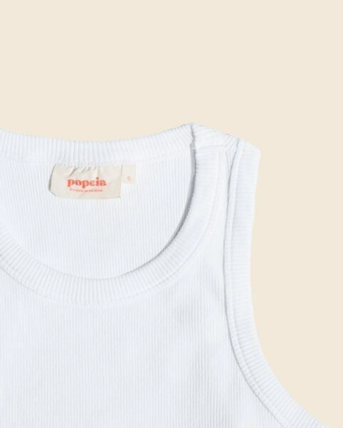 popeia Tank Top aus festem Bio-Baumwoll Stoff (gerippt) – Ansicht 4