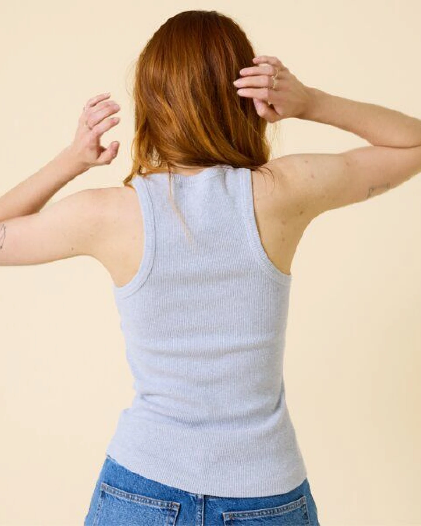 popeia Tank Top aus festem Bio-Baumwoll Stoff (gerippt) – Ansicht 3