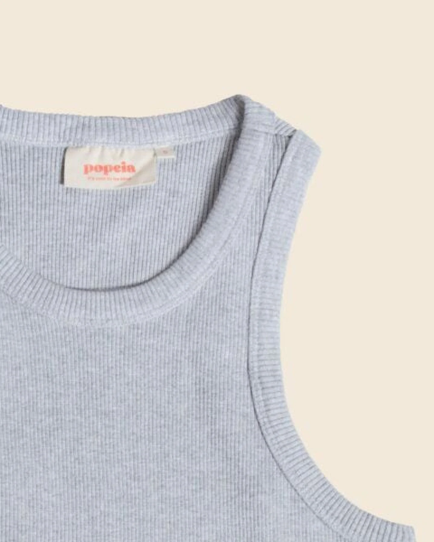 popeia Tank Top aus festem Bio-Baumwoll Stoff (gerippt) – Ansicht 4