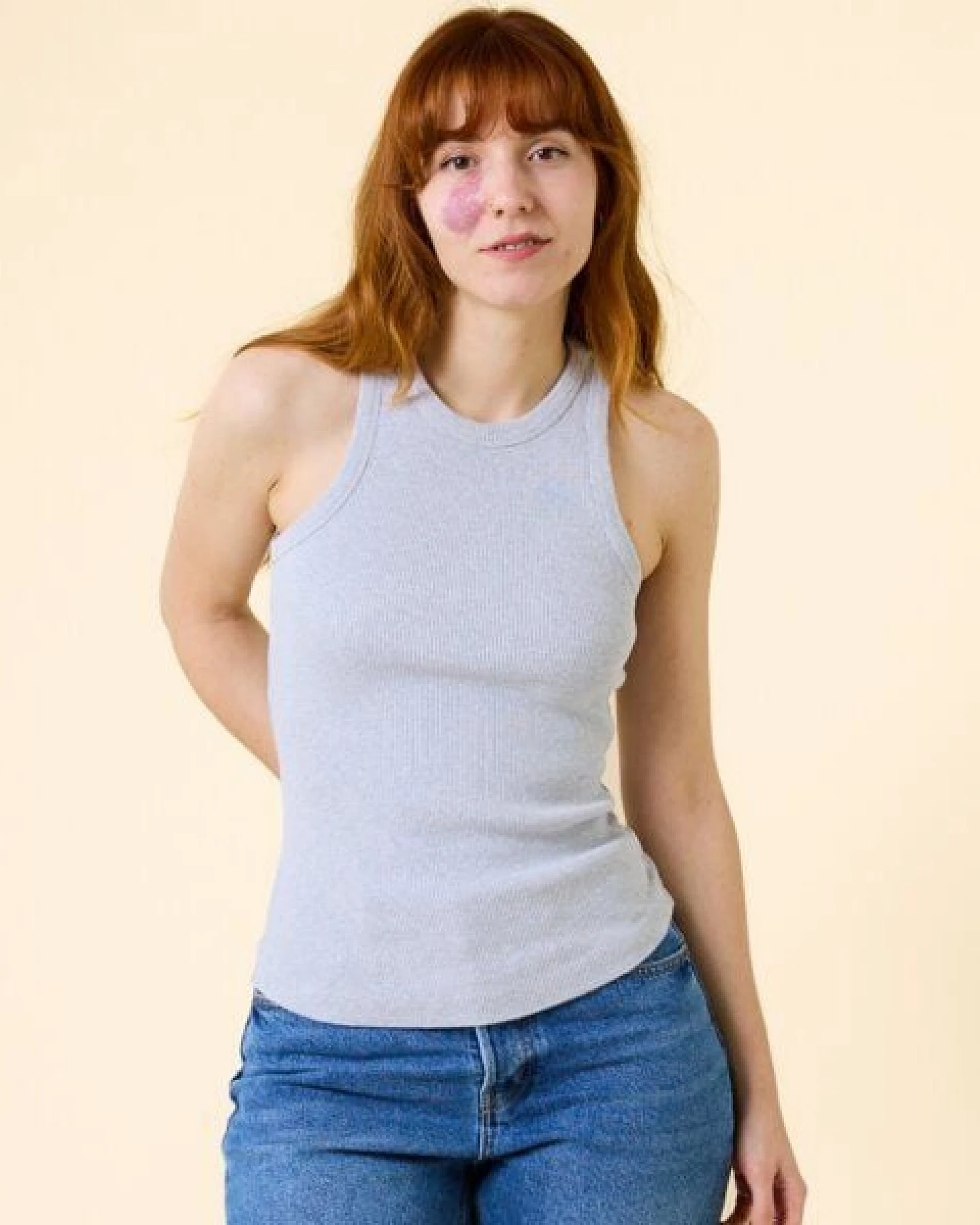 popeia Tank Top aus festem Bio-Baumwoll Stoff (gerippt) – Ansicht 3