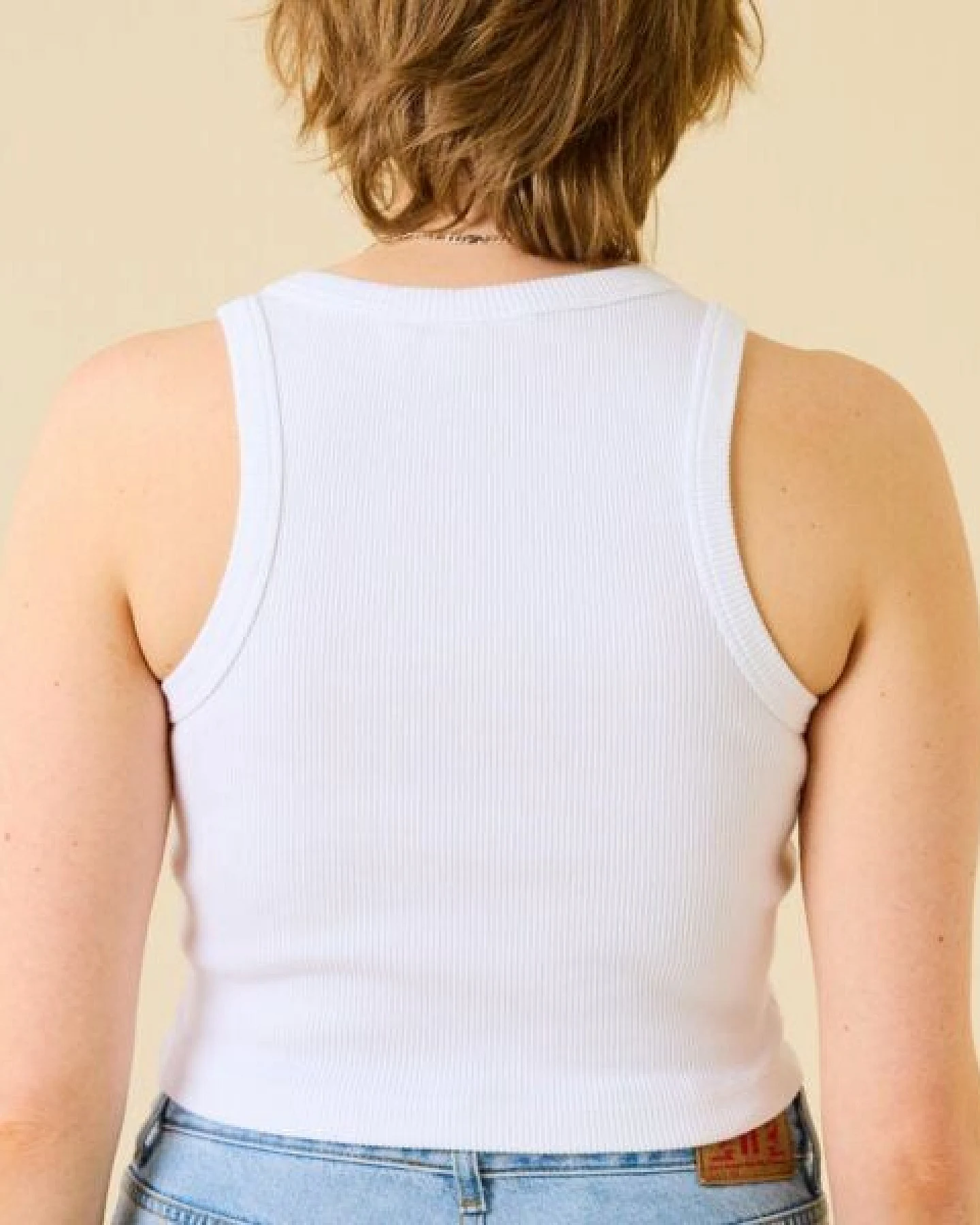 popeia Crop Top aus festem Bio-Baumwoll Stoff (gerippt) – Ansicht 3