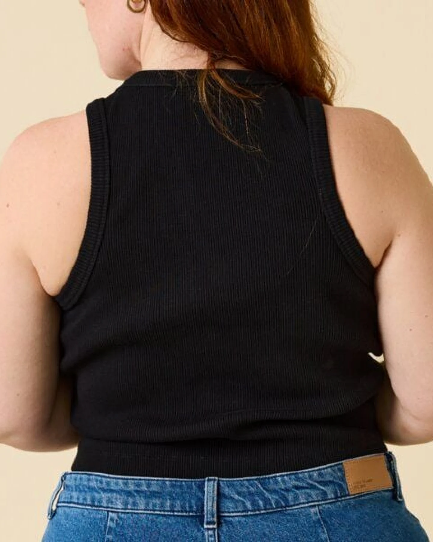 popeia Crop Top aus festem Bio-Baumwoll Stoff (gerippt) – Ansicht 3