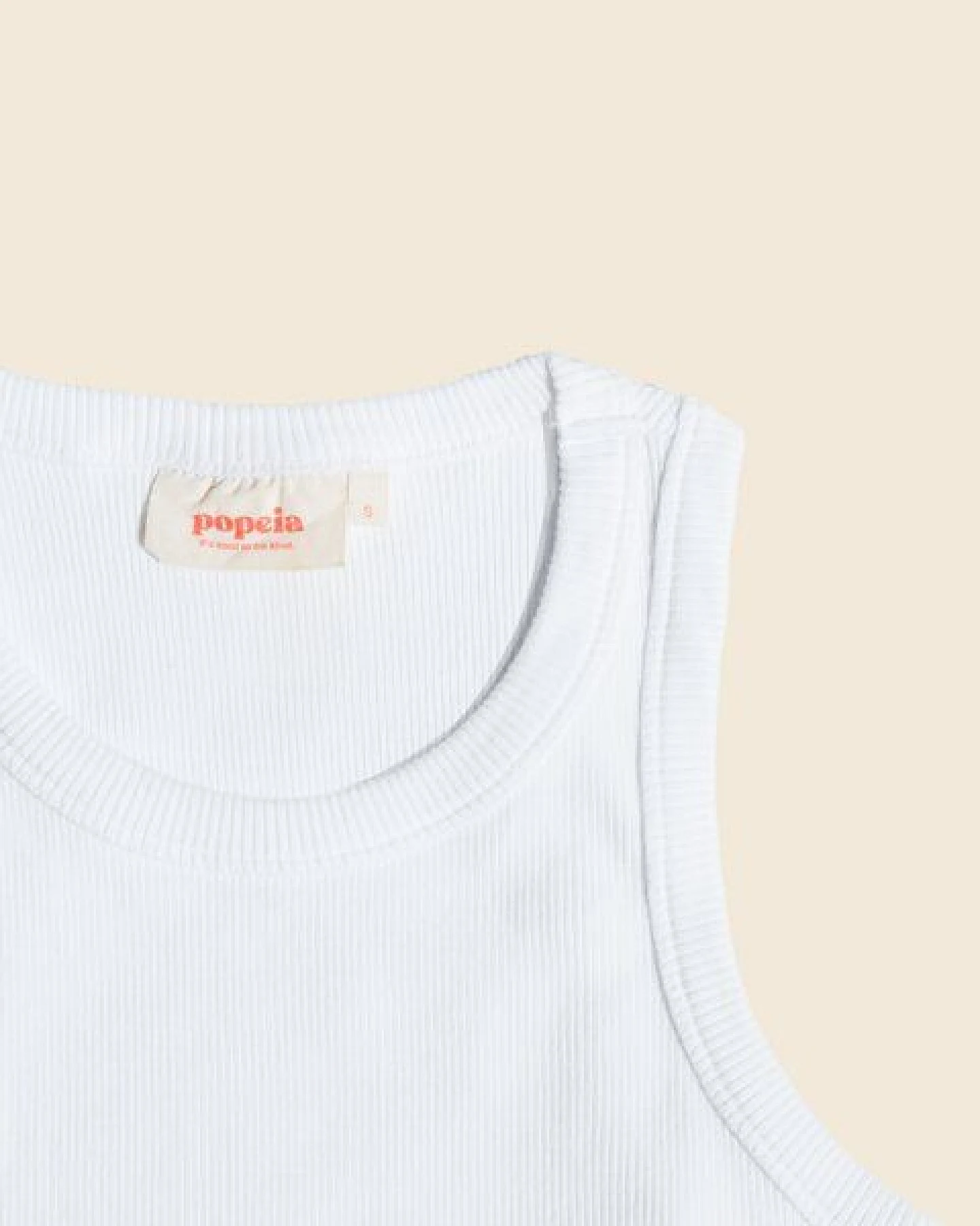 popeia Crop Top aus festem Bio-Baumwoll Stoff (gerippt) – Ansicht 4
