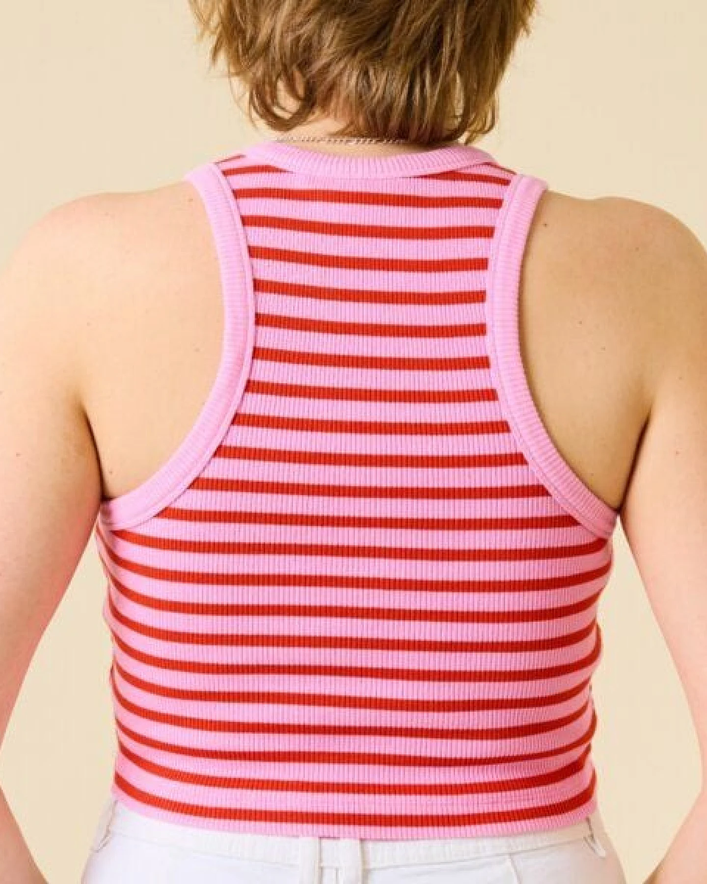 popeia Crop Top aus festem Bio-Baumwoll Stoff (gerippt) – Ansicht 3