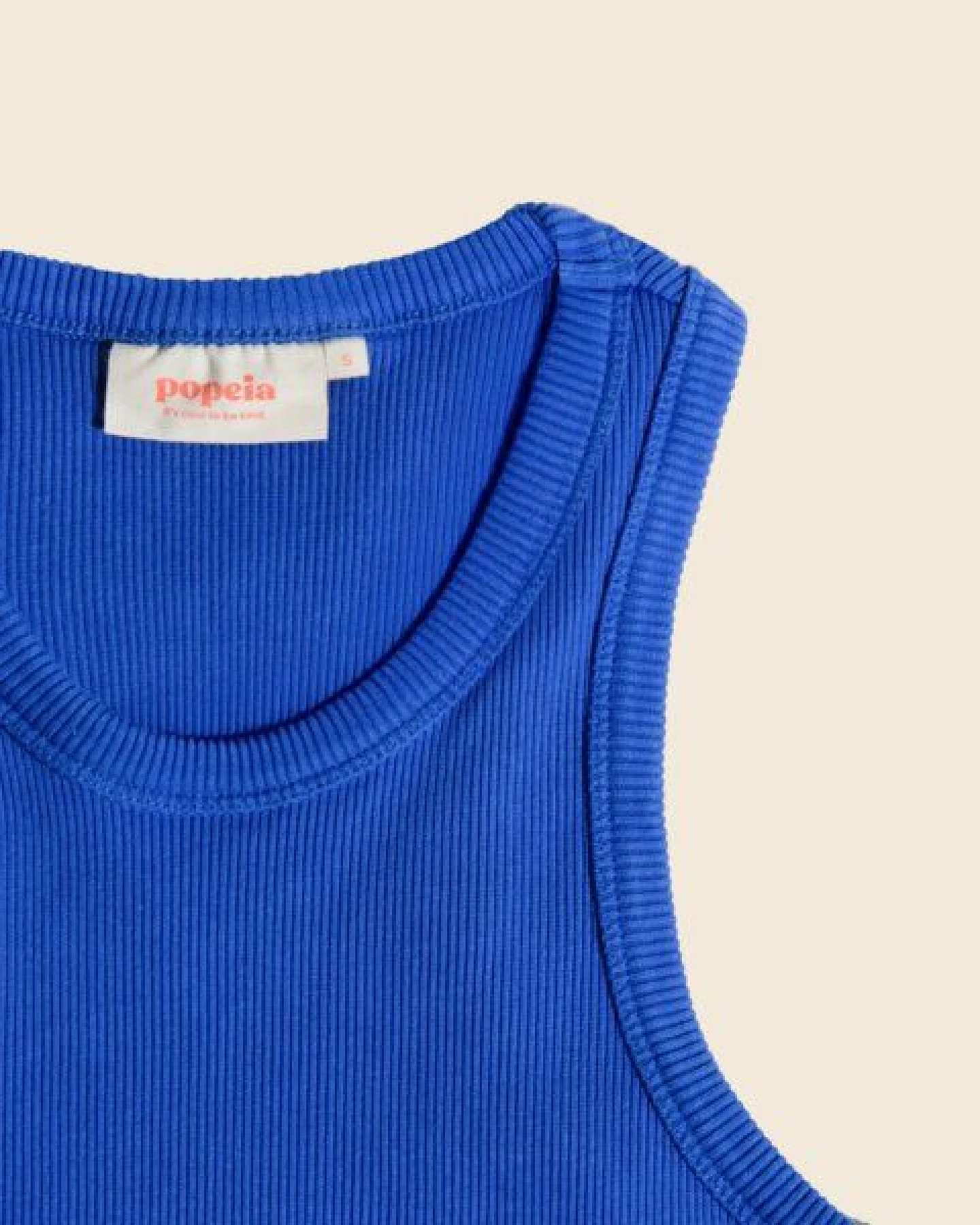 popeia Crop Top aus festem Bio-Baumwoll Stoff (gerippt) – Ansicht 3