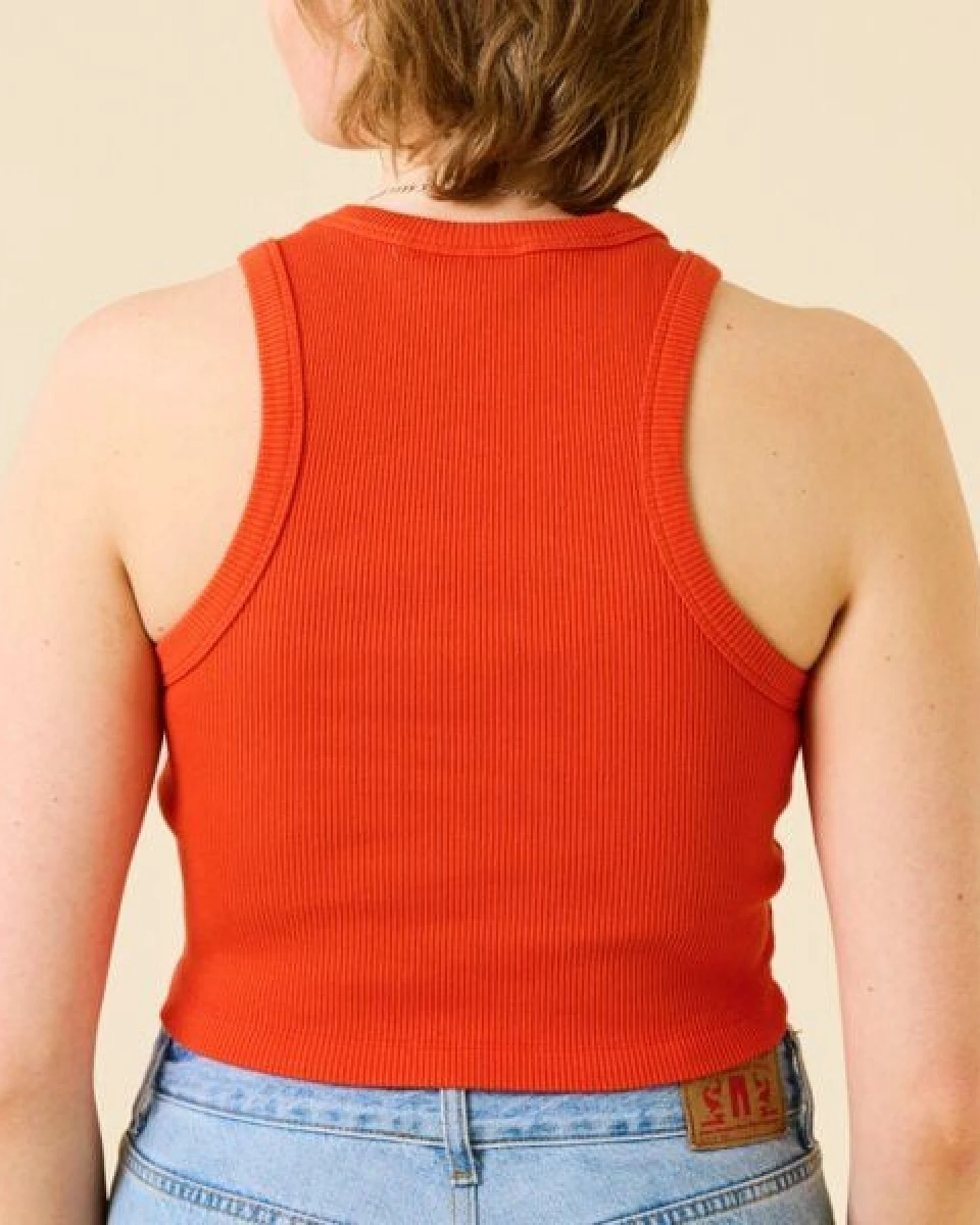 popeia Crop Top aus festem Bio-Baumwoll Stoff (gerippt) – Ansicht 4