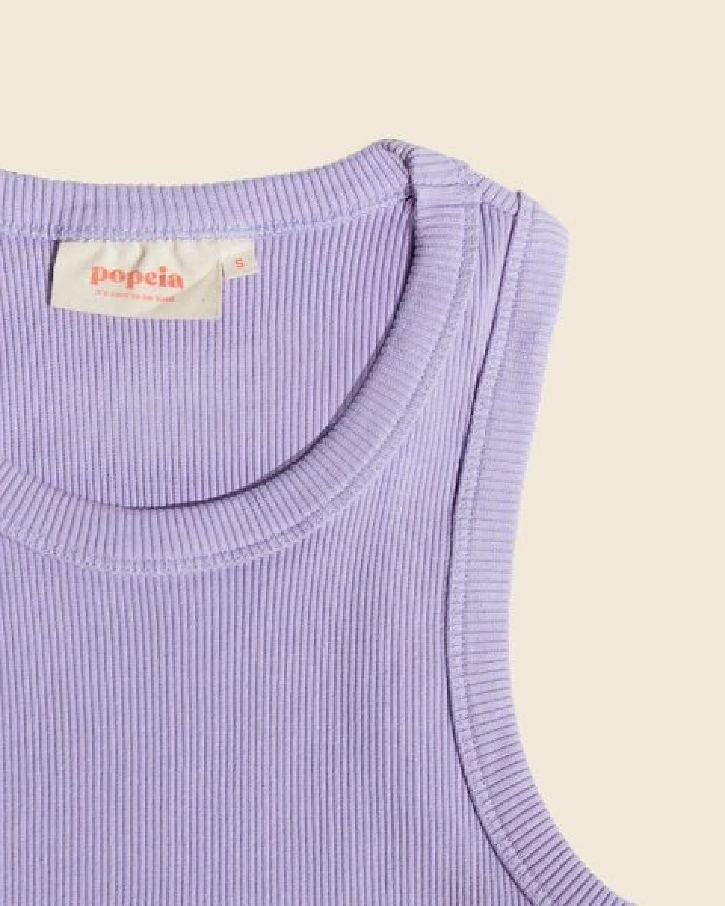popeia Crop Top aus festem Bio-Baumwoll Stoff (gerippt) – Ansicht 4