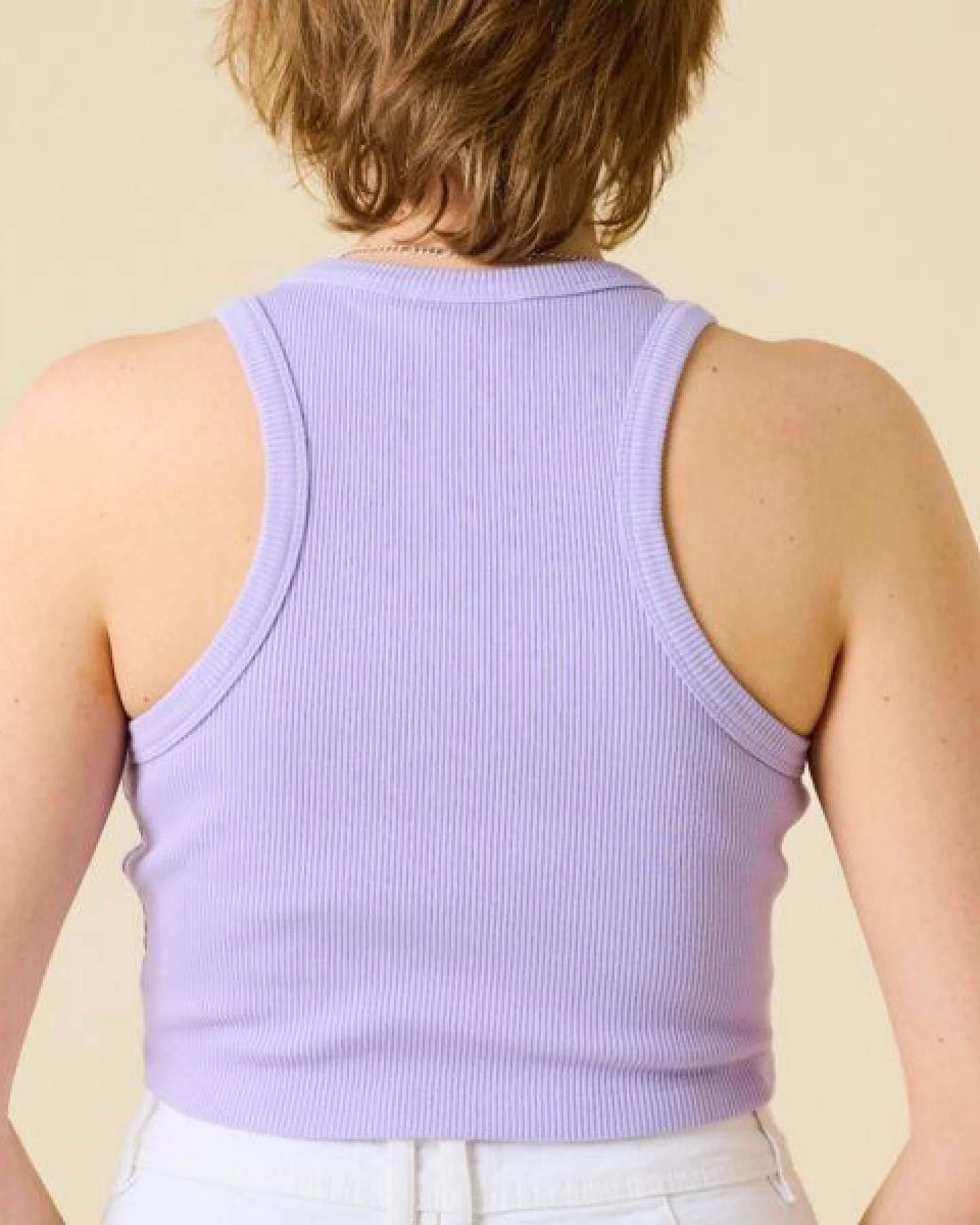 popeia Crop Top aus festem Bio-Baumwoll Stoff (gerippt) – Ansicht 3