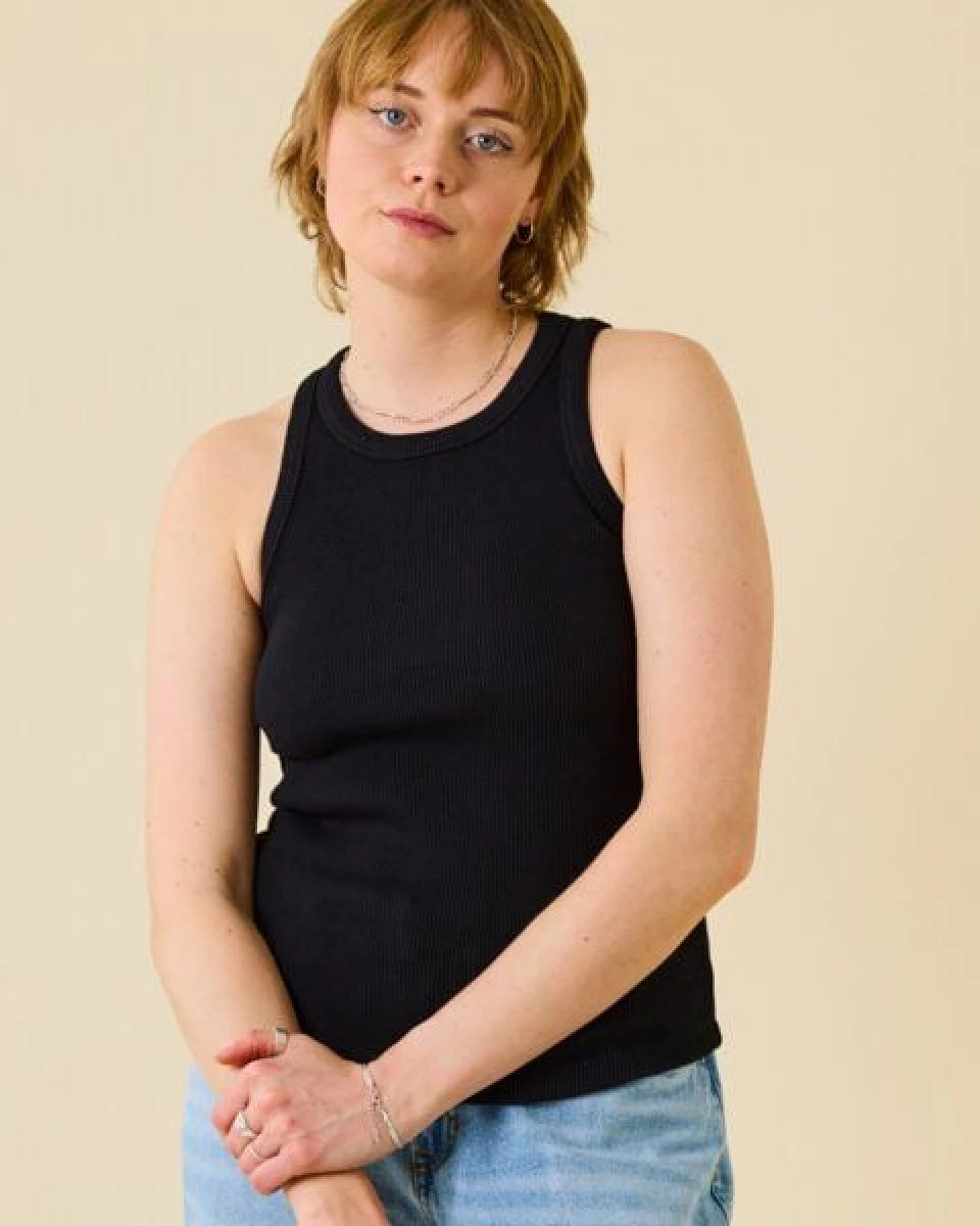 popeia Tank Top Set aus festem Bio-Baumwoll Stoff (gerippt) – Ansicht 3
