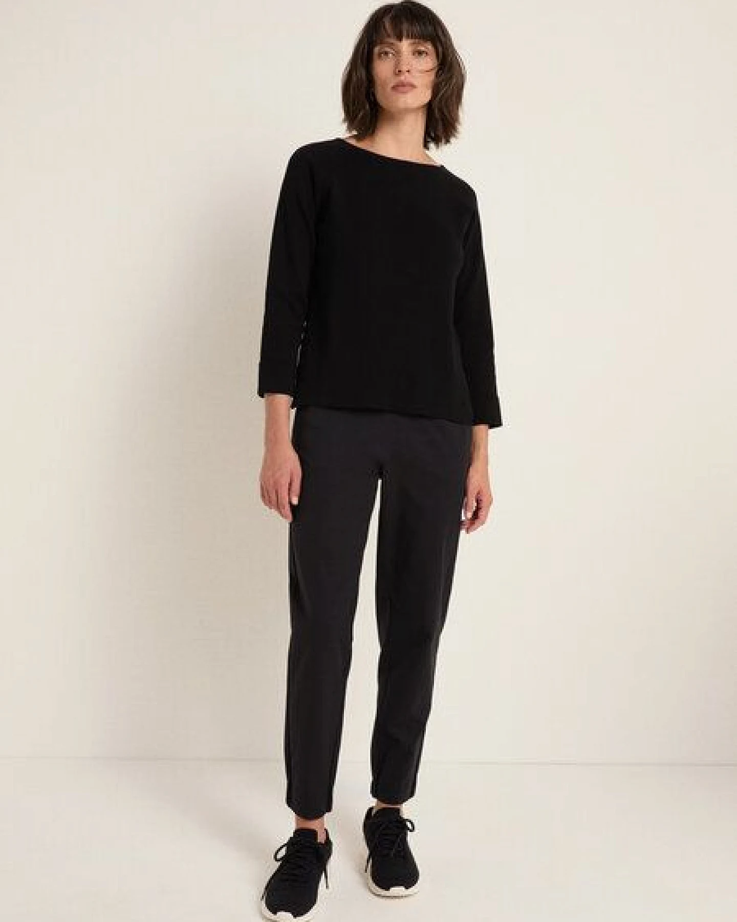 LANIUS Pullover in Punto Milano aus Bio-Baumwolle – Ansicht 3