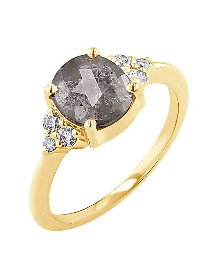 Eppi Ring mit Salt and Pepper Diamant Agathe