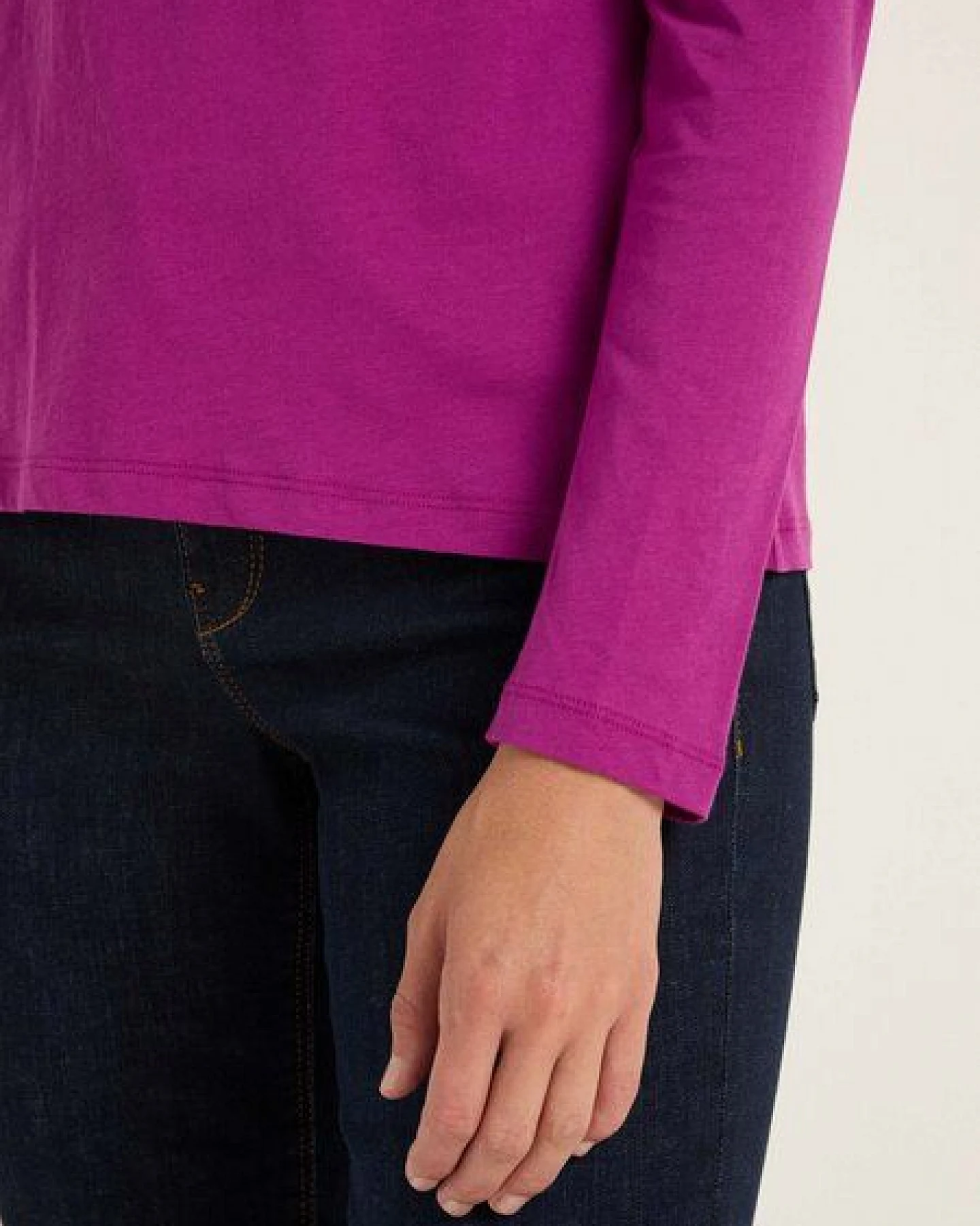 LANIUS Rollkragenshirt aus Bio-Baumwolle – Ansicht 2
