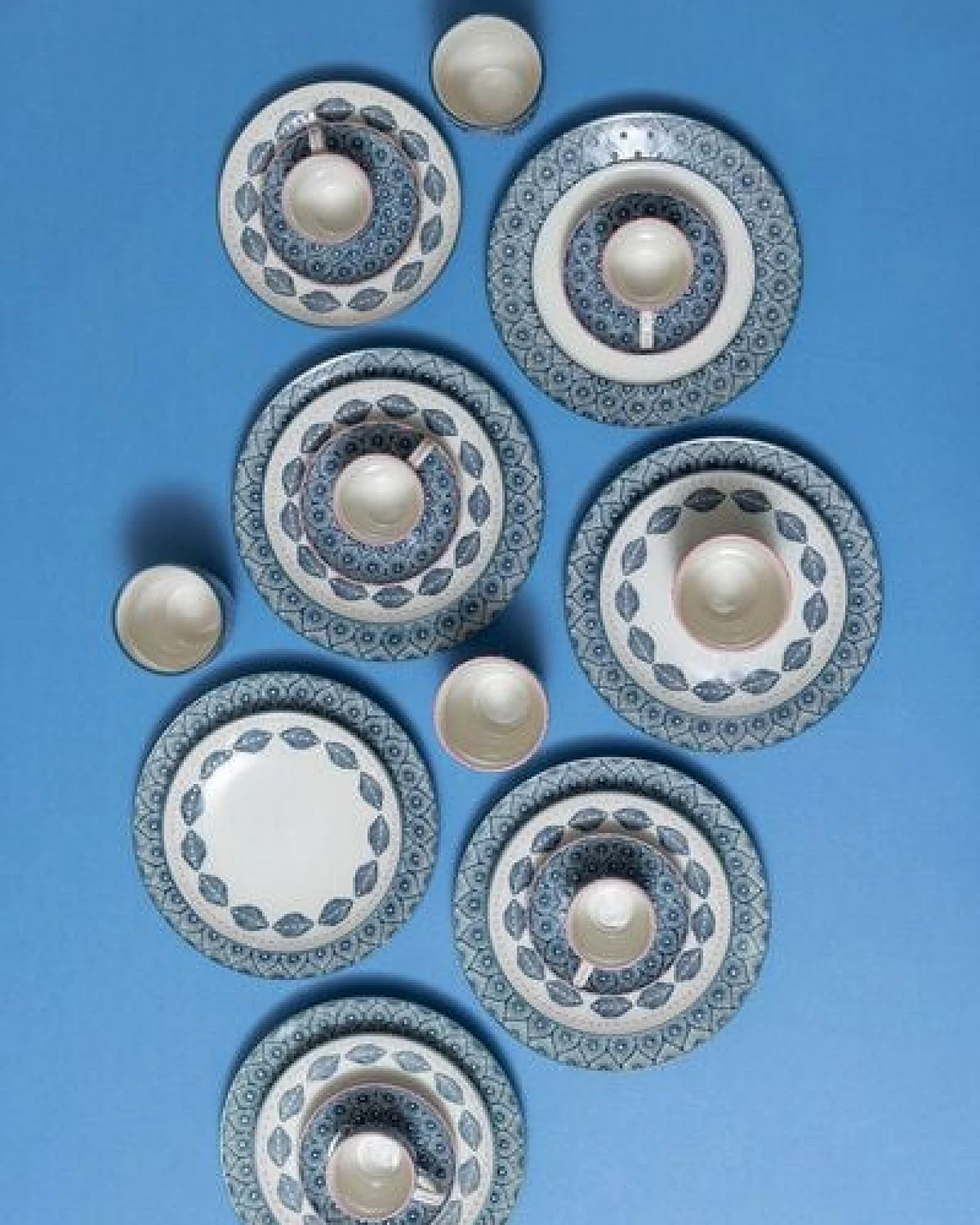 TRANQUILLO Dessertteller Mix'n'Match aus Steinzeug, Ø 16 cm (POR613, POR614) – Ansicht 3