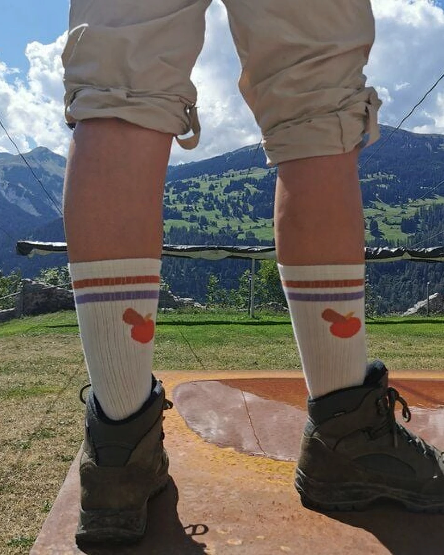 Fräulein Prusselise Sportsocke Obst Tennissocke, bunt gemustert – Ansicht 3