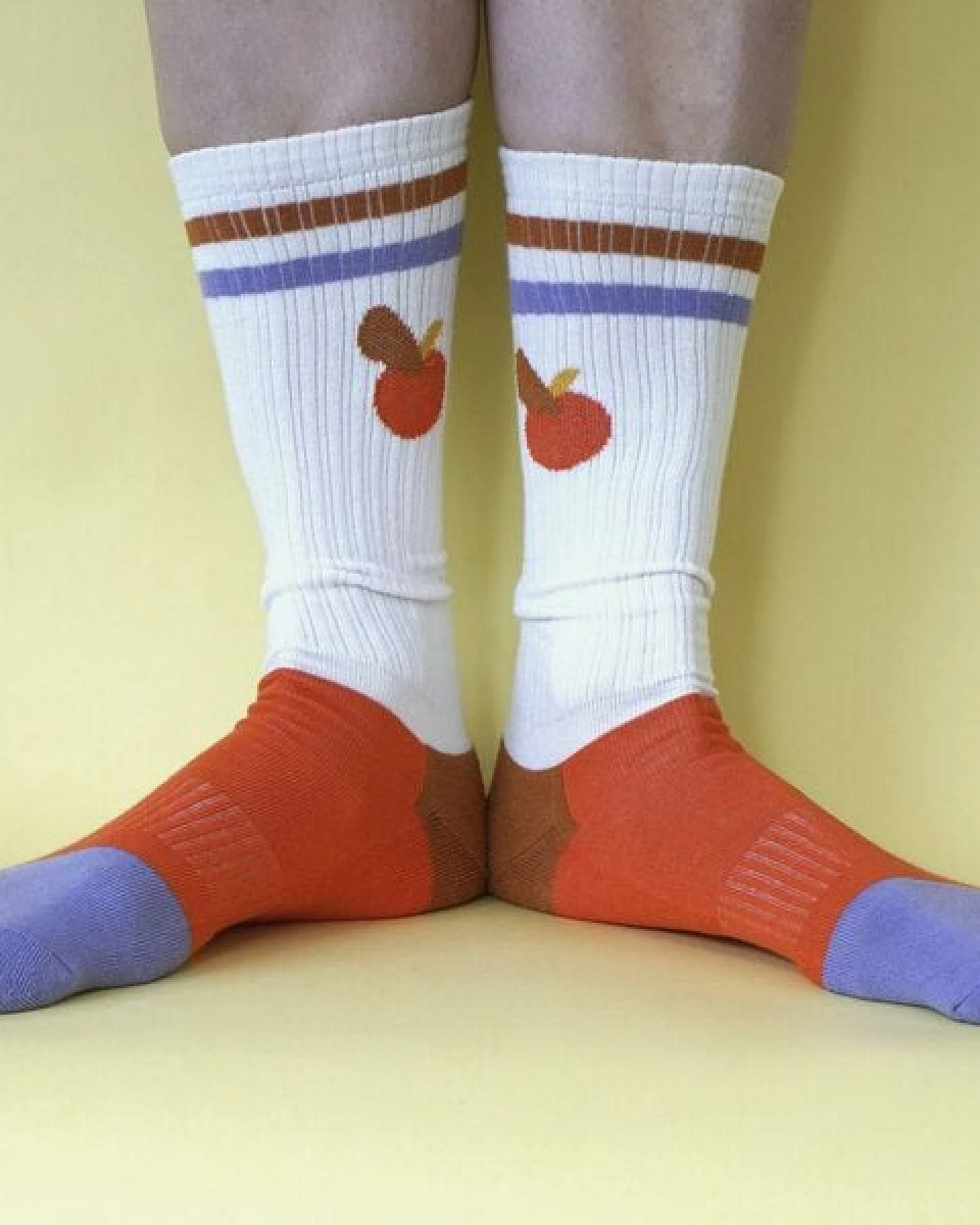 Fräulein Prusselise Sportsocke Obst Tennissocke, bunt gemustert – Ansicht 2