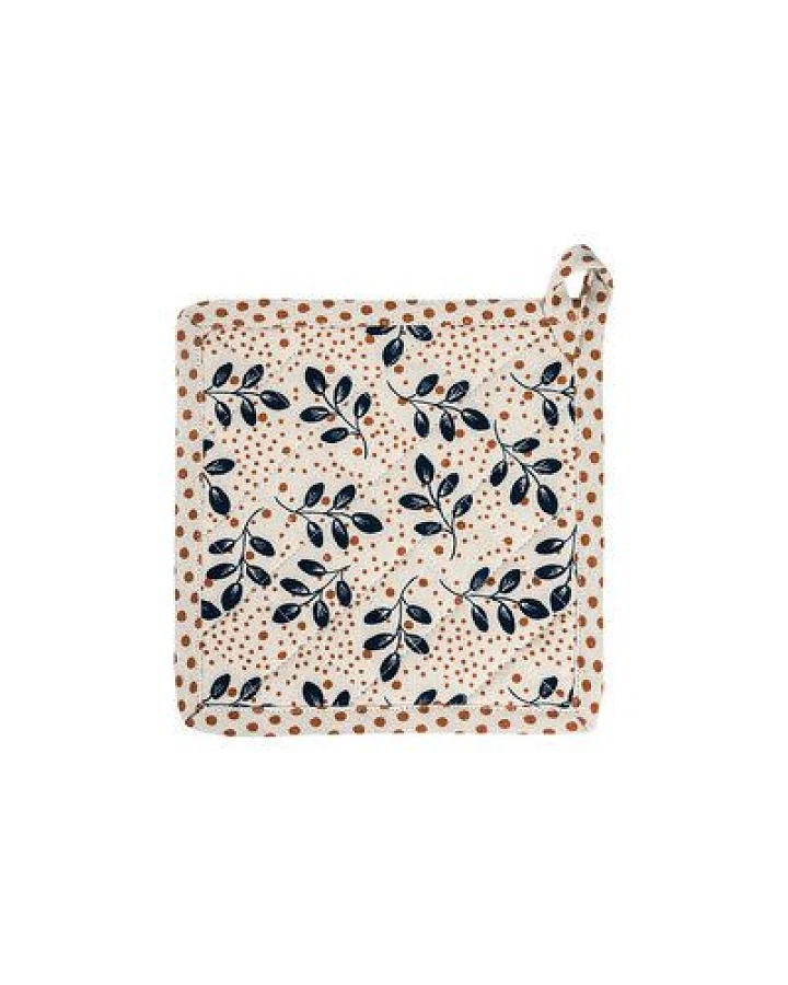 TRANQUILLO Topfhalter LEAVES aus Biobaumwolle 20 x 20 cm (TEX108)