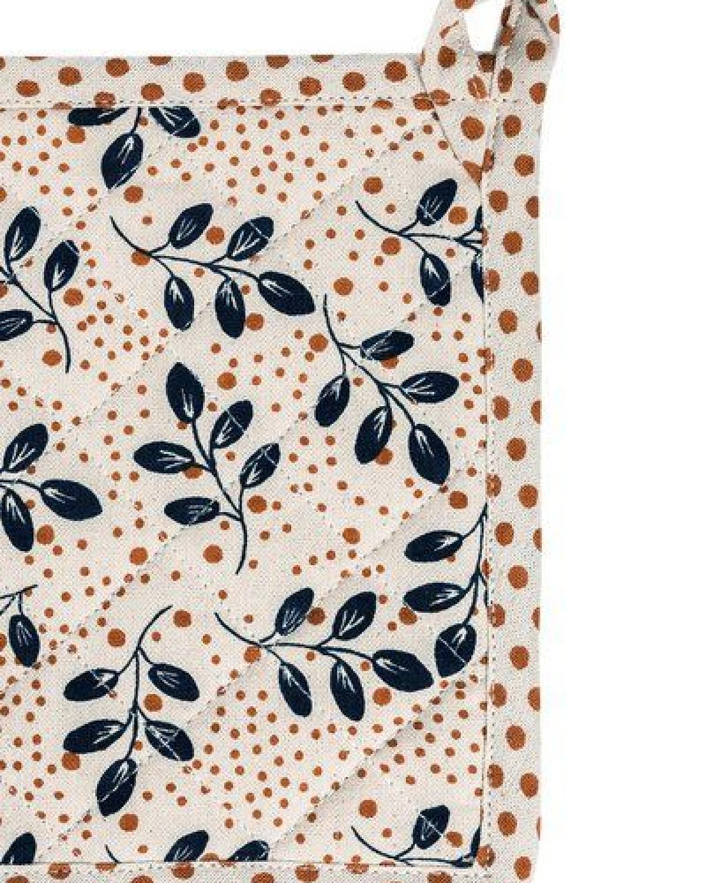 TRANQUILLO Topfhalter LEAVES aus Biobaumwolle 20 x 20 cm (TEX108) – Ansicht 2