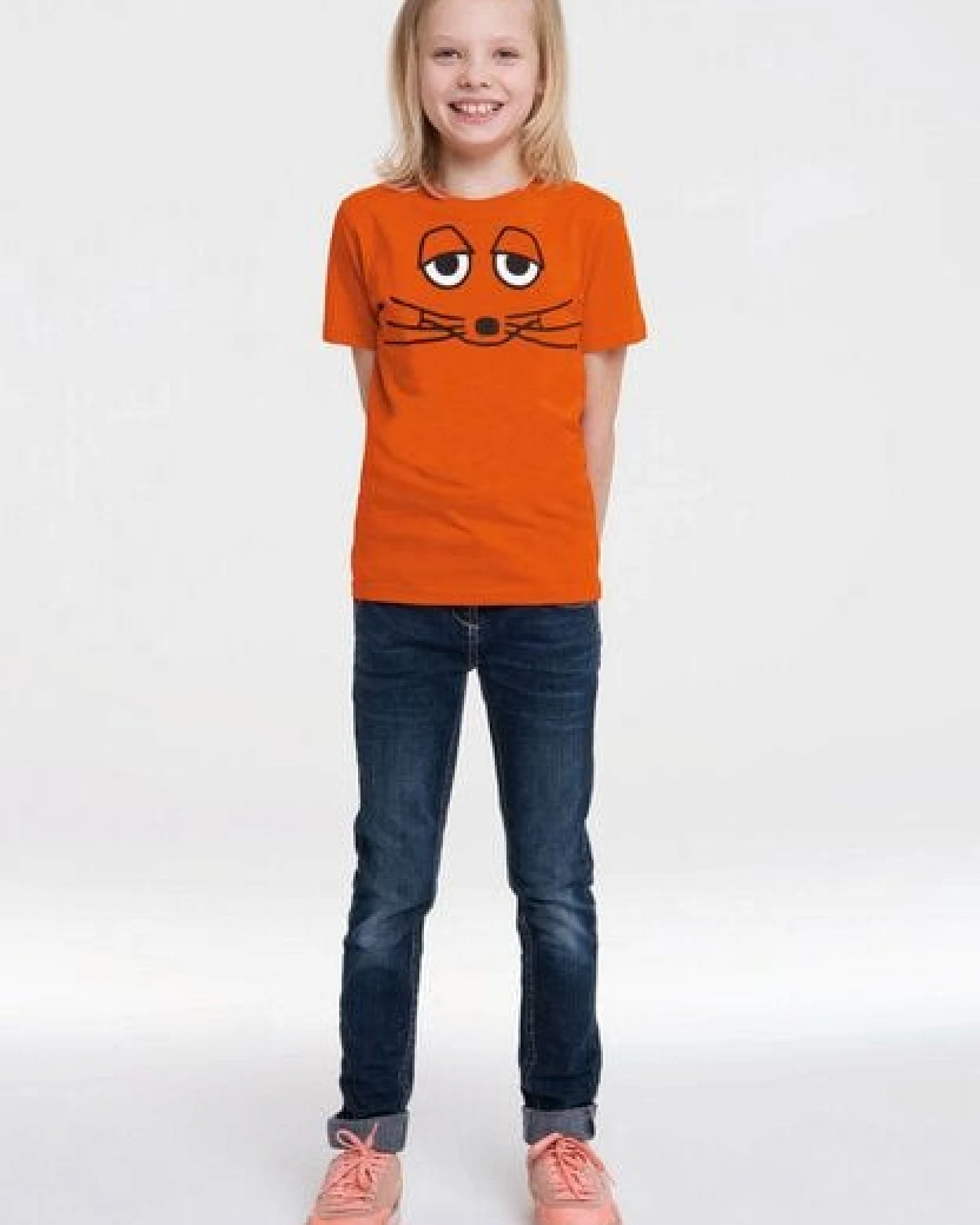 LOGOSH!RT LOGOSHIRT - Die Sendung mit der Maus - Maus Gesicht - Bio T-Shirt Print - Kinder - Jungen & Mädchen – Ansicht 2