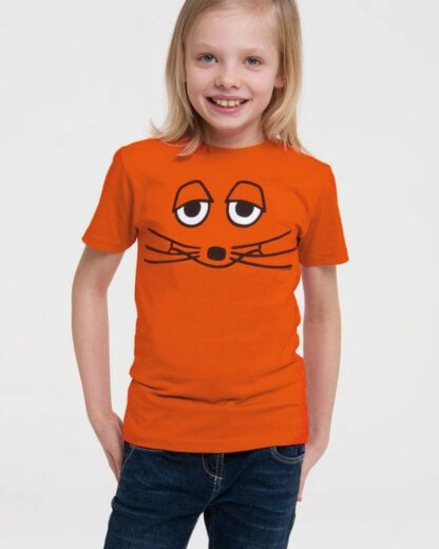 LOGOSH!RT LOGOSHIRT - Die Sendung mit der Maus - Maus Gesicht - Bio T-Shirt Print - Kinder - Jungen & Mädchen – Ansicht 3