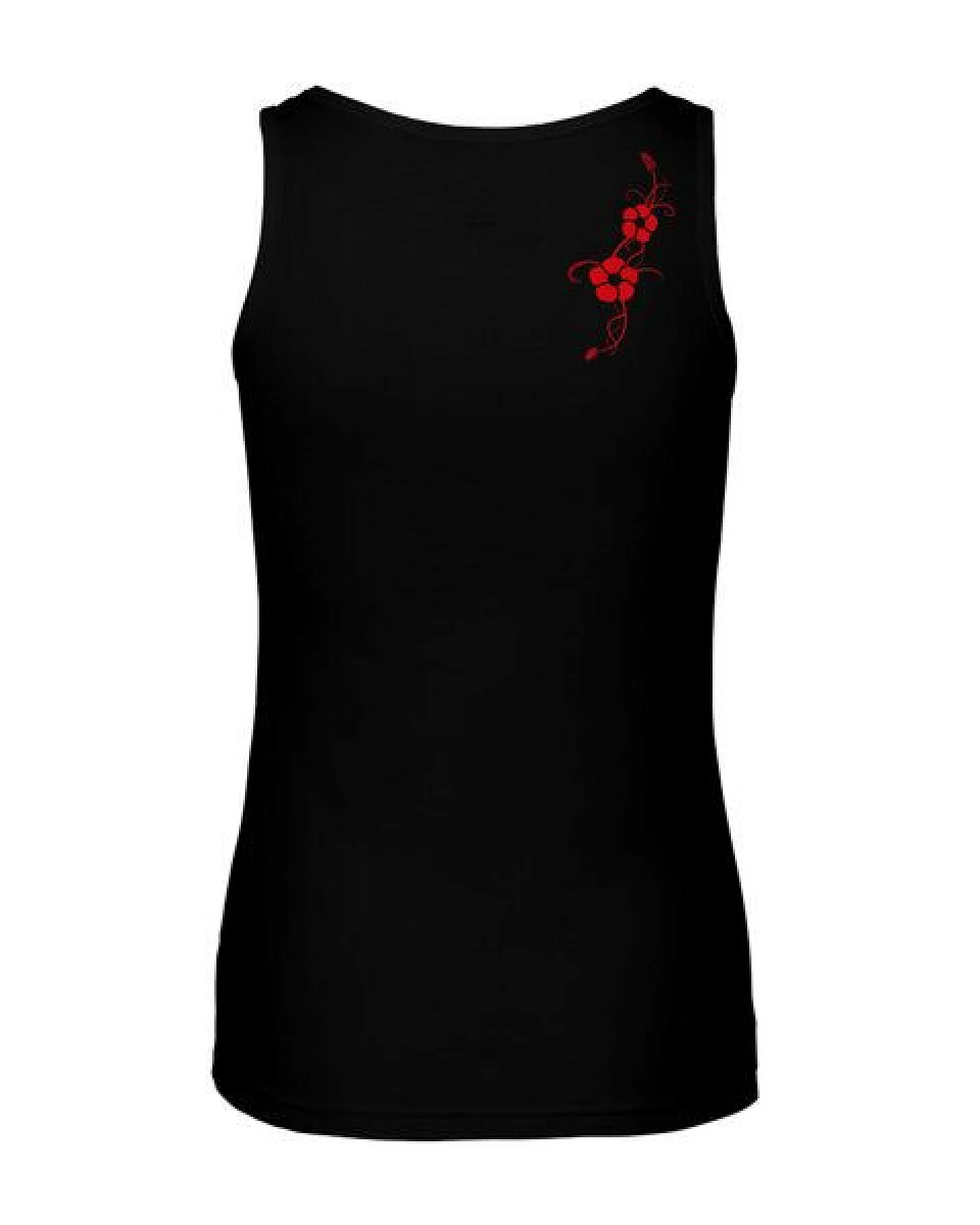 HANDGEDRUCKT Frauen Tank Top "Hibisken" aus 100% Bio Baumwolle (kbA) – Ansicht 2