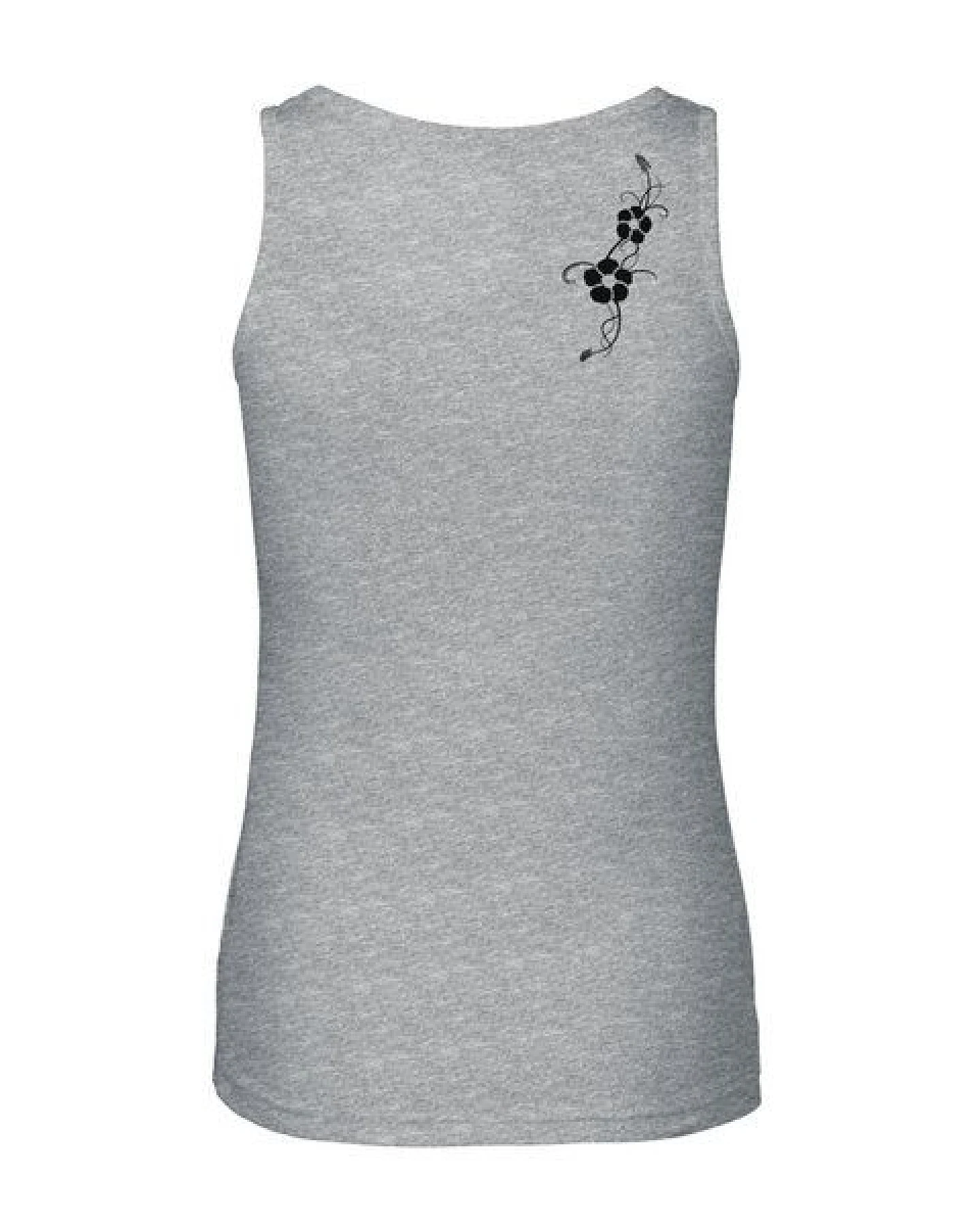 HANDGEDRUCKT Frauen Tank Top "Hibisken" aus 100% Bio Baumwolle (kbA) – Ansicht 2