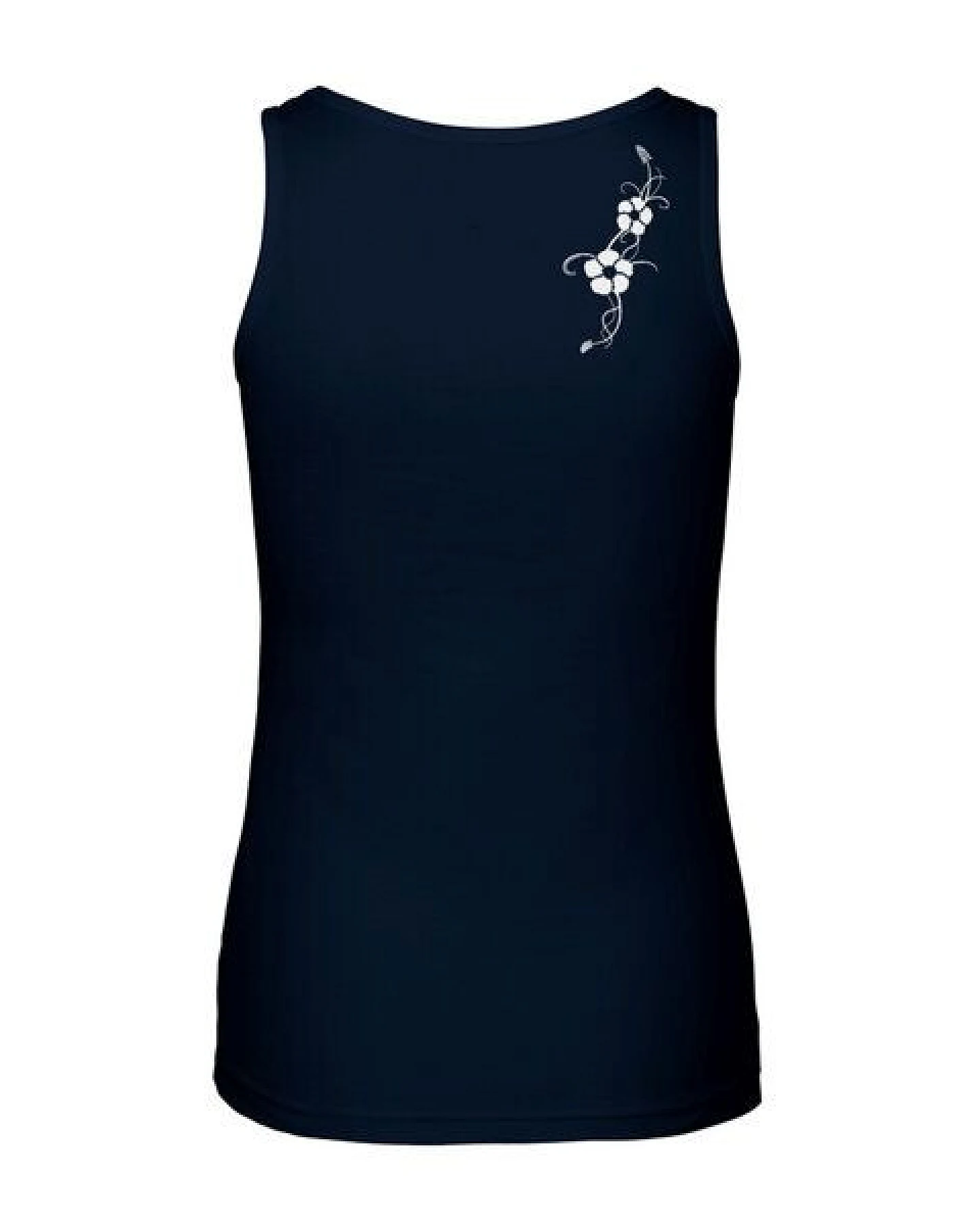 HANDGEDRUCKT Frauen Tank Top "Hibisken" aus 100% Bio Baumwolle (kbA) – Ansicht 2