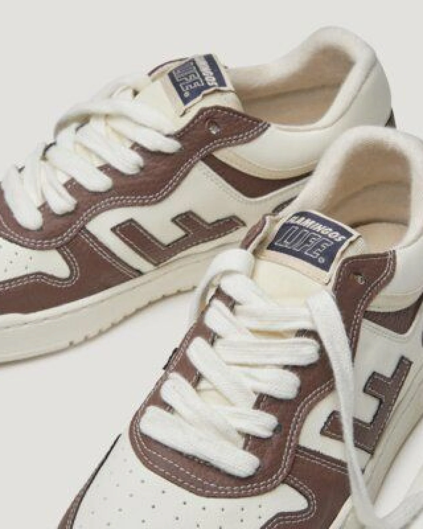 Flamingos' Life Sneaker Herren Vegan - RETRO 86’s Sneakers - Taupe Pearl – Ansicht 3