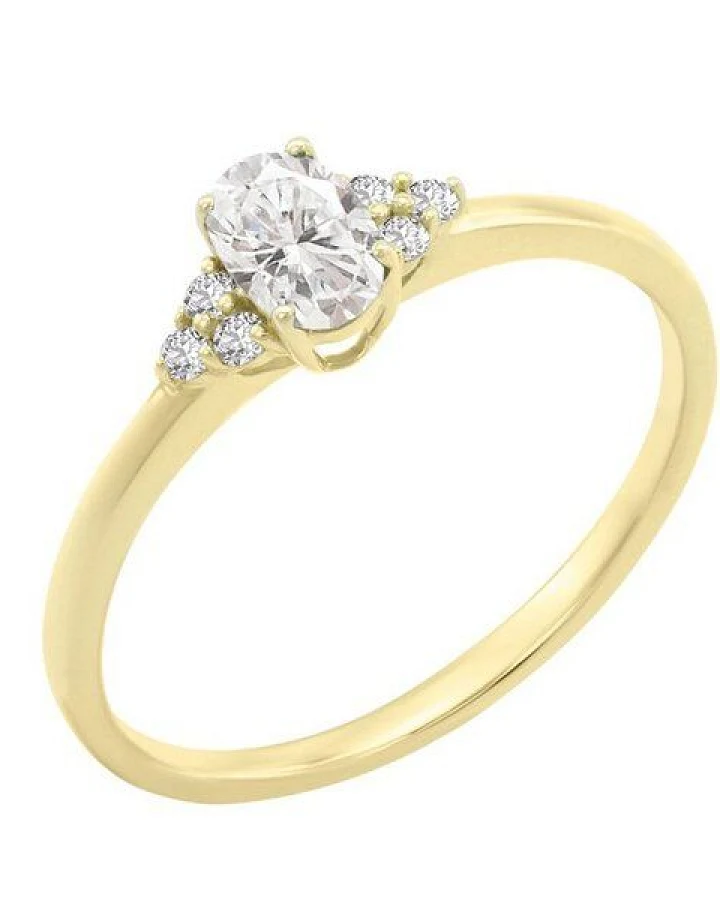 Eppi Verlobungsring mit Moissaniten und Lab Grown Diamanten Sheldo