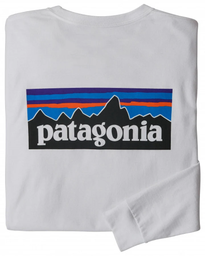 Patagonia - L/S P-6 Logo Responsibili-Tee - Longsleeve Gr S grau