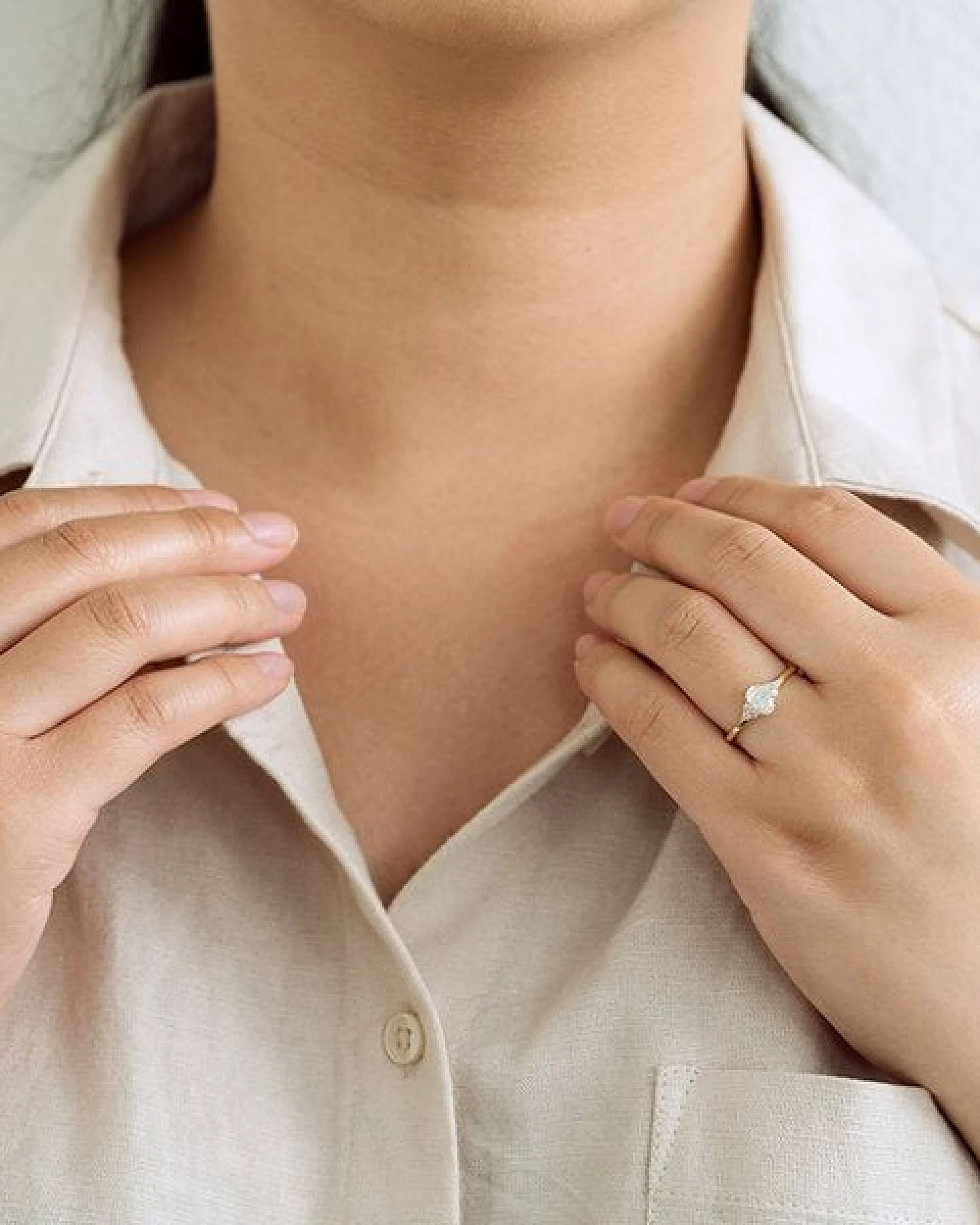 Eppi Verlobungsring mit Moissaniten und Lab Grown Diamanten Sheldo – Ansicht 4