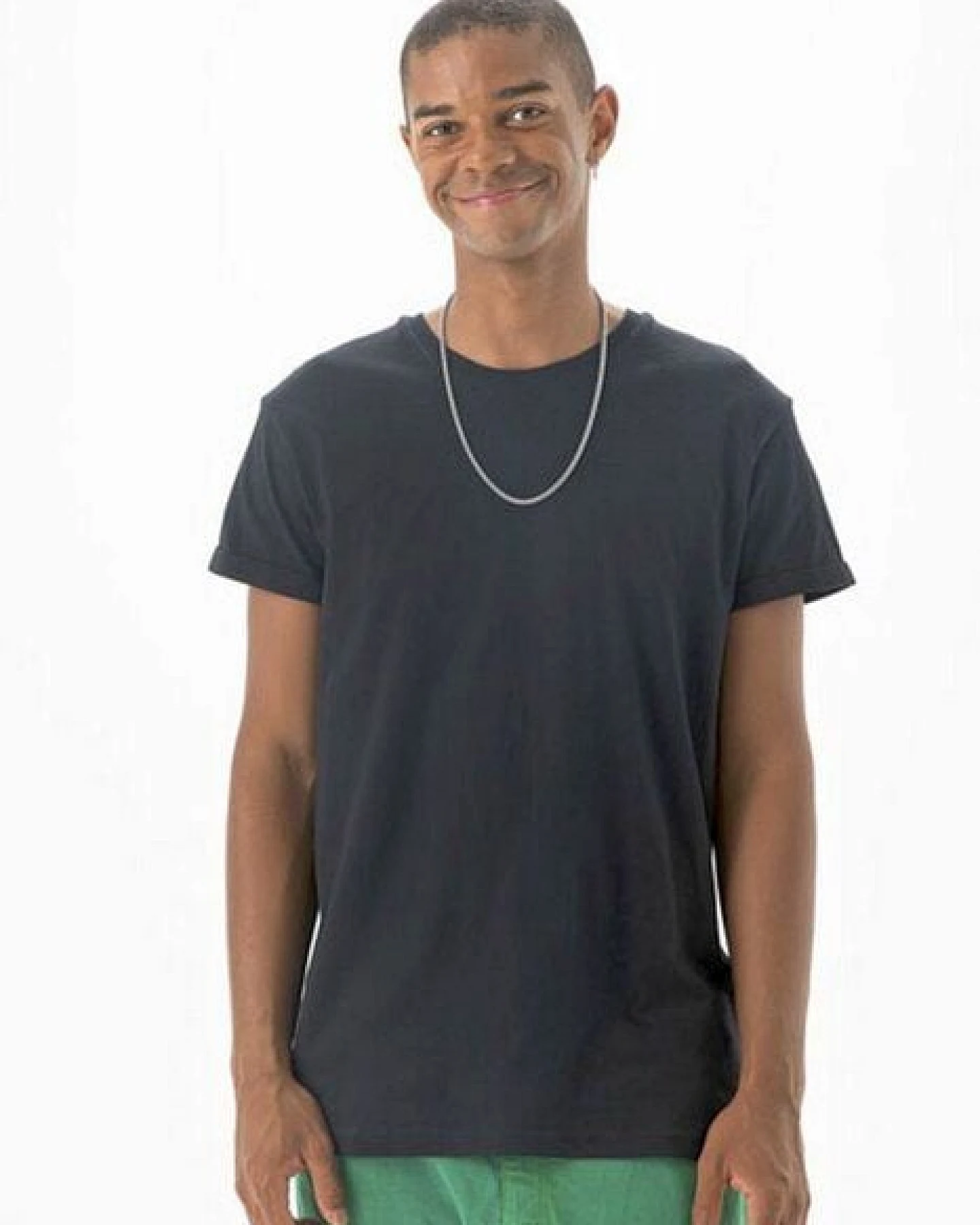 Mantis Herren-T-Shirt Roll Sleve Rollärmel Rundhals – Ansicht 2