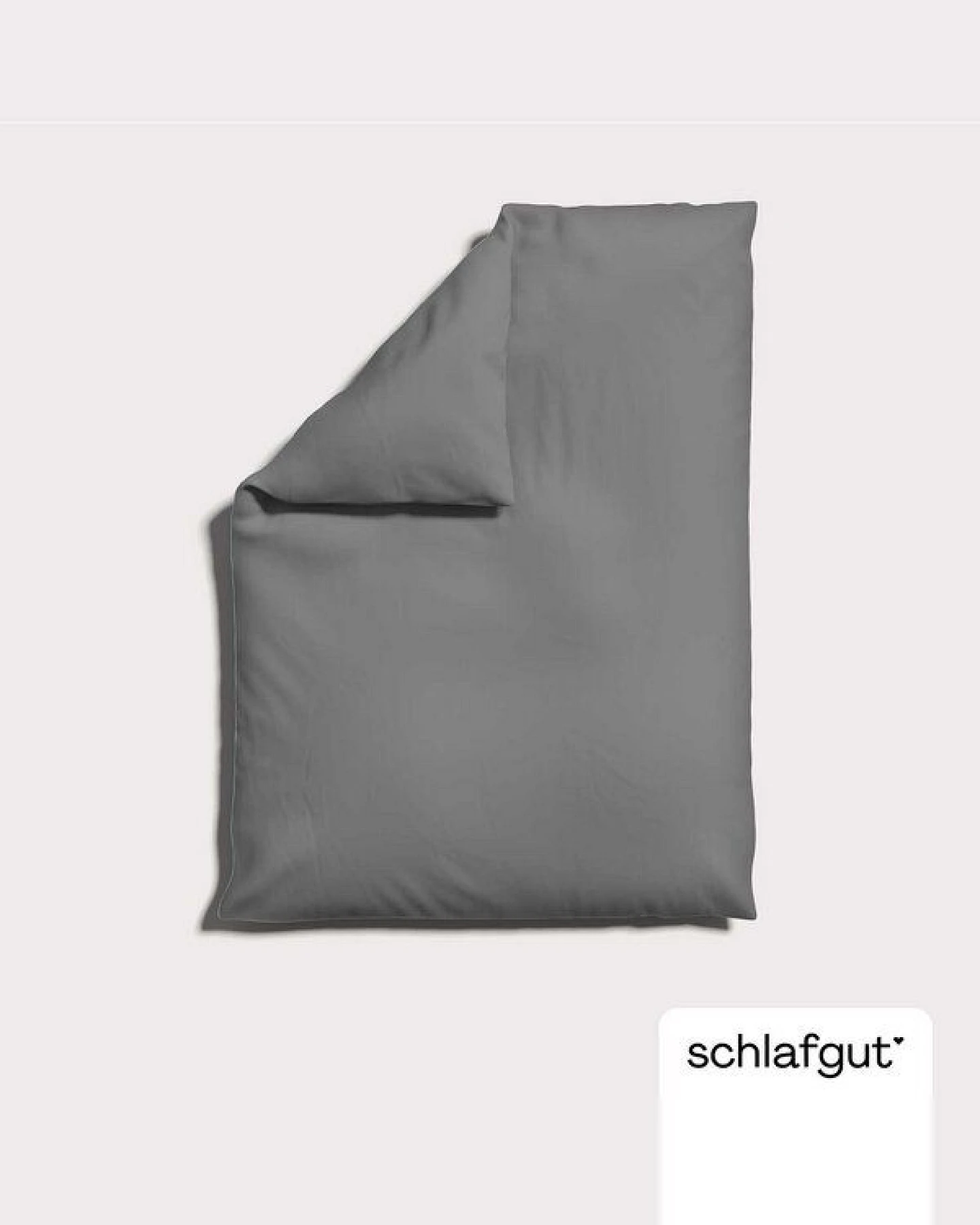 Schlafgut Bettdeckenbezug Knitted Jersey - 95% Biobaumwolle, 5% Elasthan - uni – Ansicht 3