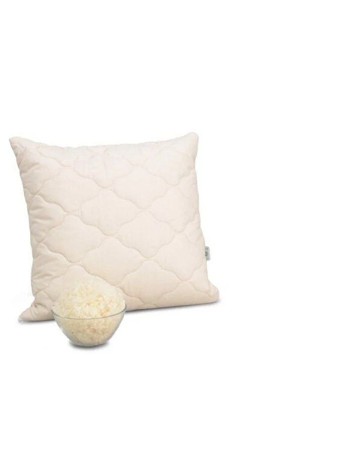Lotus Design® Schurwollkissen versteppt, in Bio-Qualität