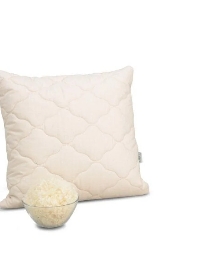 Lotus Design® Schurwollkissen versteppt, in Bio-Qualität