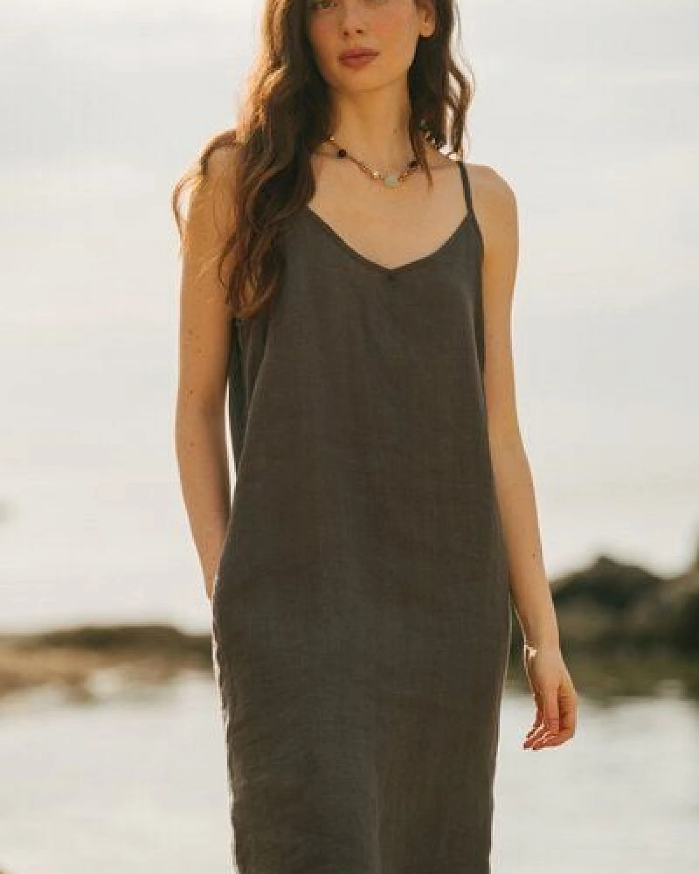 AmourLinen Slipdress aus Leinen ZOE – Ansicht 3