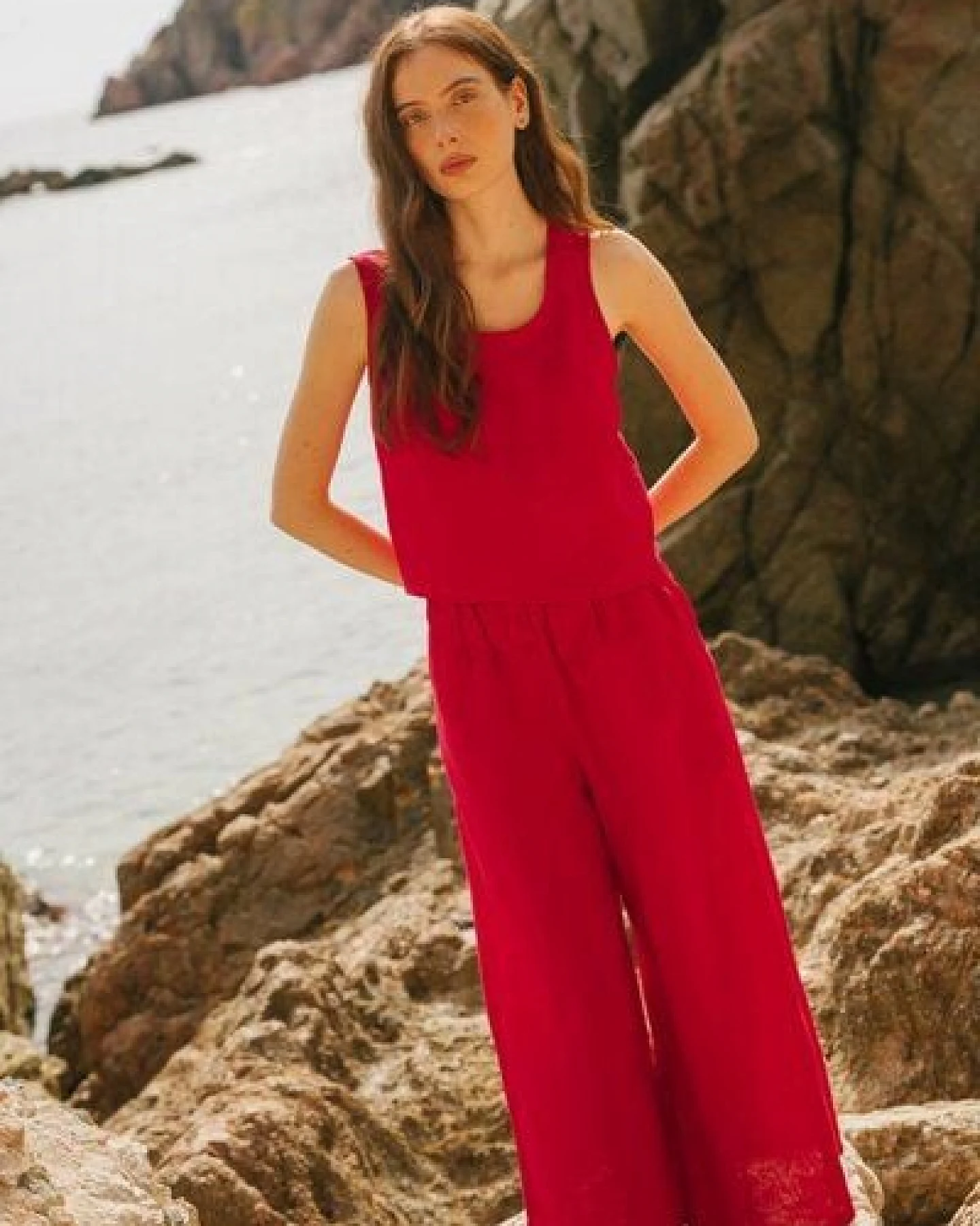 AmourLinen Weite Leinenhose ISABELLA – Ansicht 4