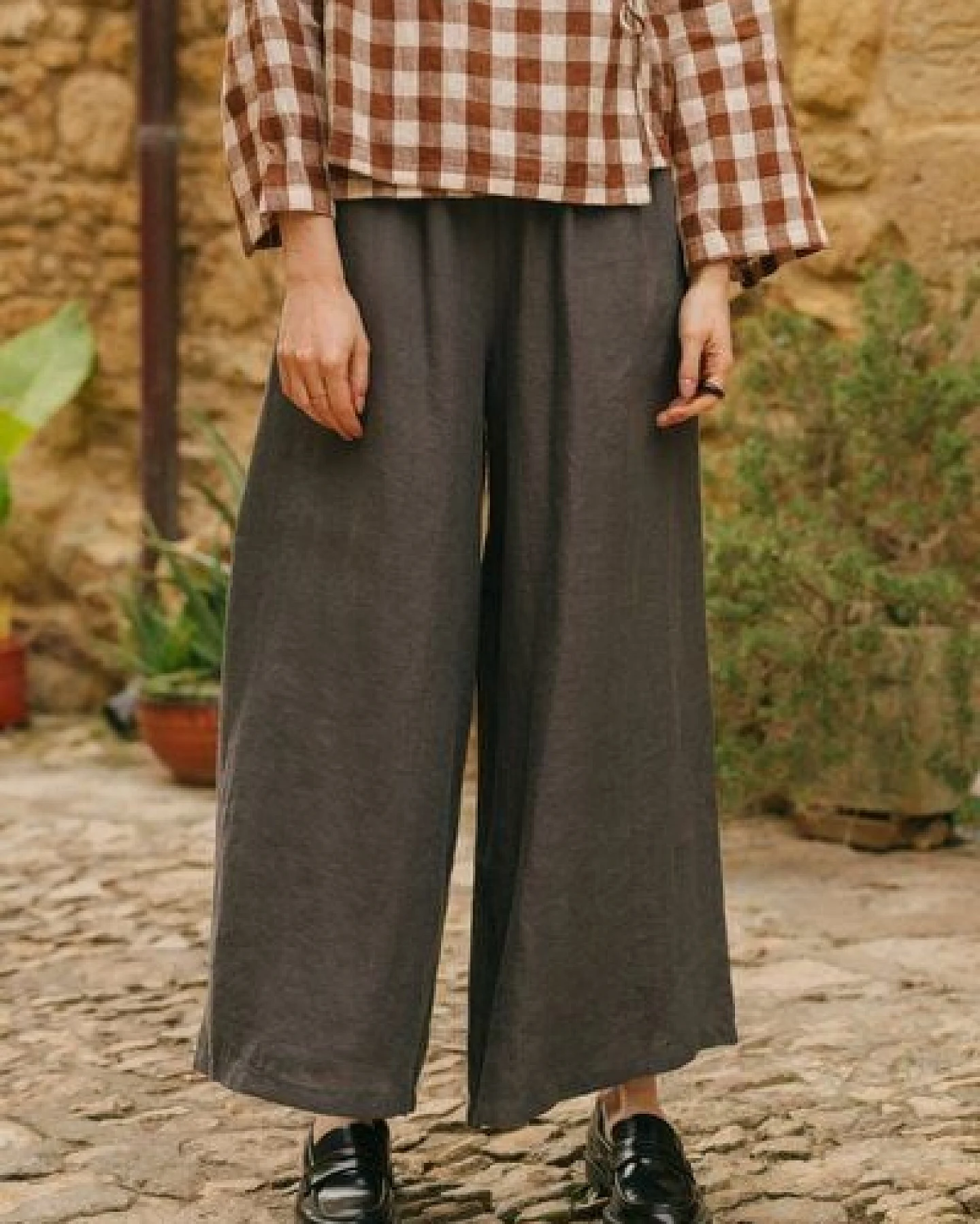 AmourLinen Weite Leinenhose ISABELLA – Ansicht 4