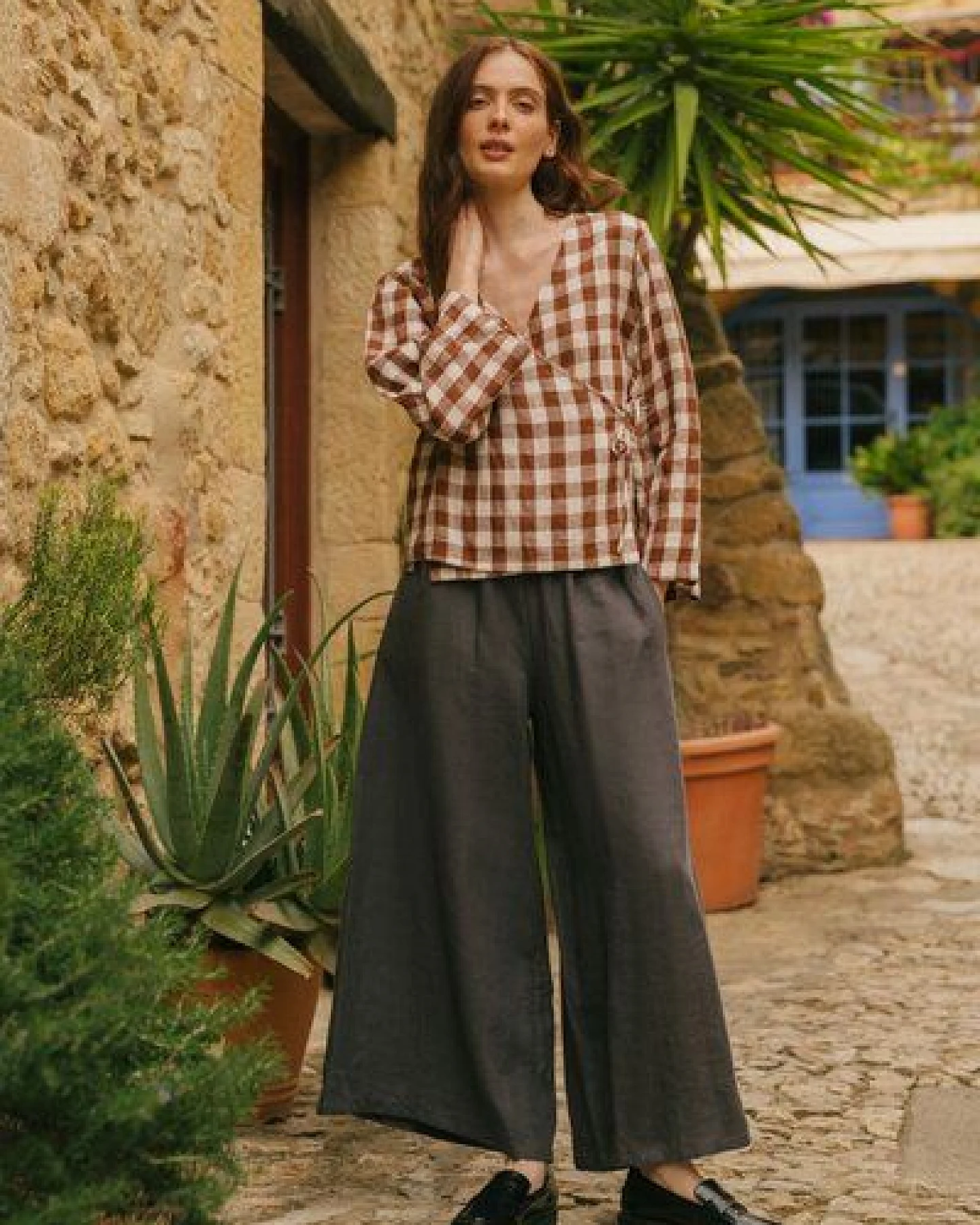 AmourLinen Weite Leinenhose ISABELLA – Ansicht 3