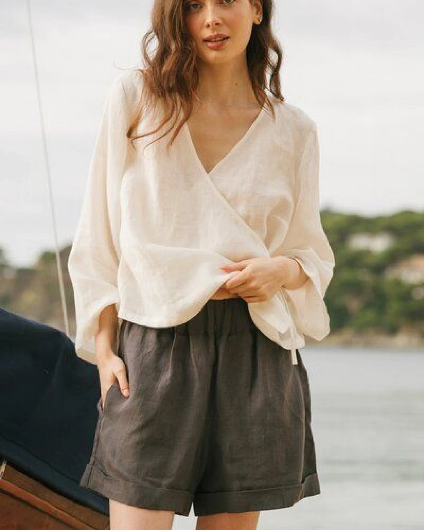 AmourLinen Leinen-Shorts MIA – Ansicht 3