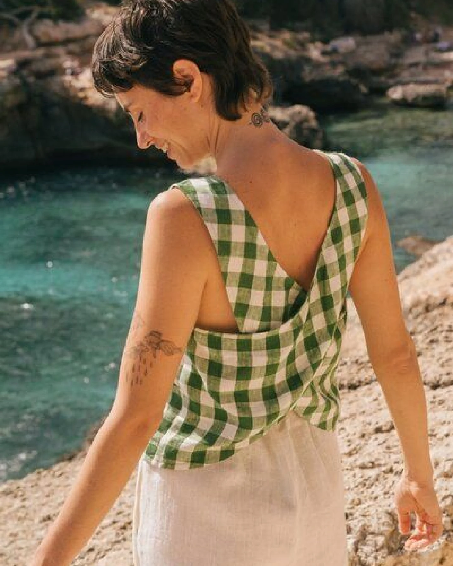 AmourLinen Schürzentop aus Leinen ELLA – Ansicht 3