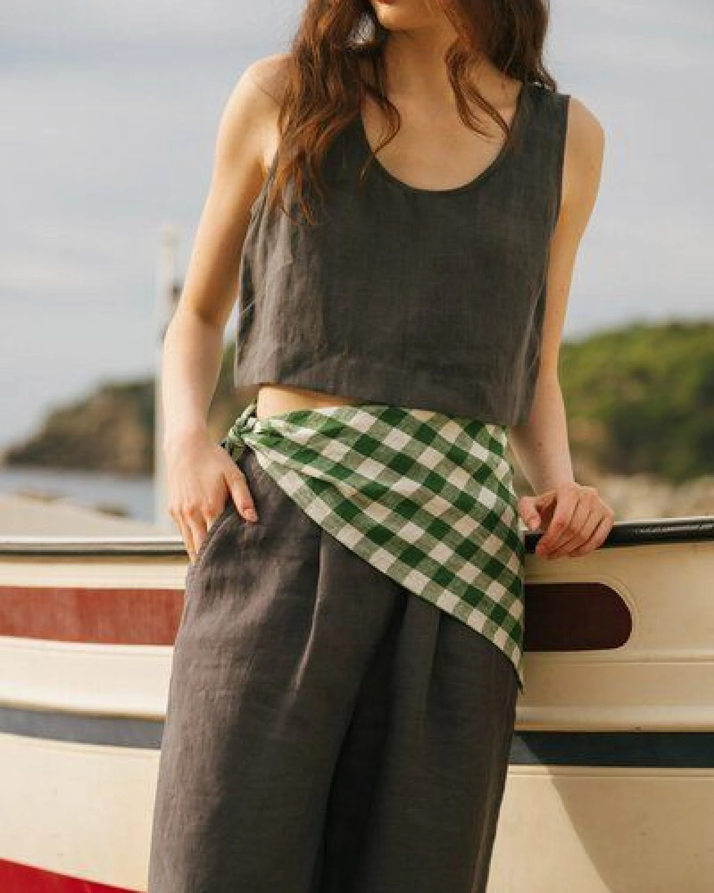 AmourLinen Mini-Leinen-Crop-Top PIPPA – Ansicht 3