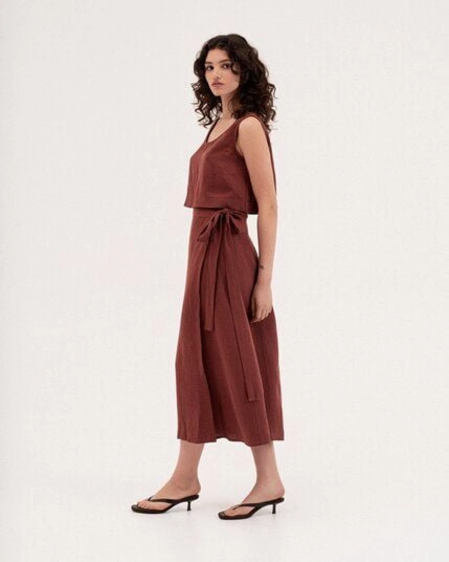 AmourLinen Mini-Leinen-Crop-Top PIPPA – Ansicht 3