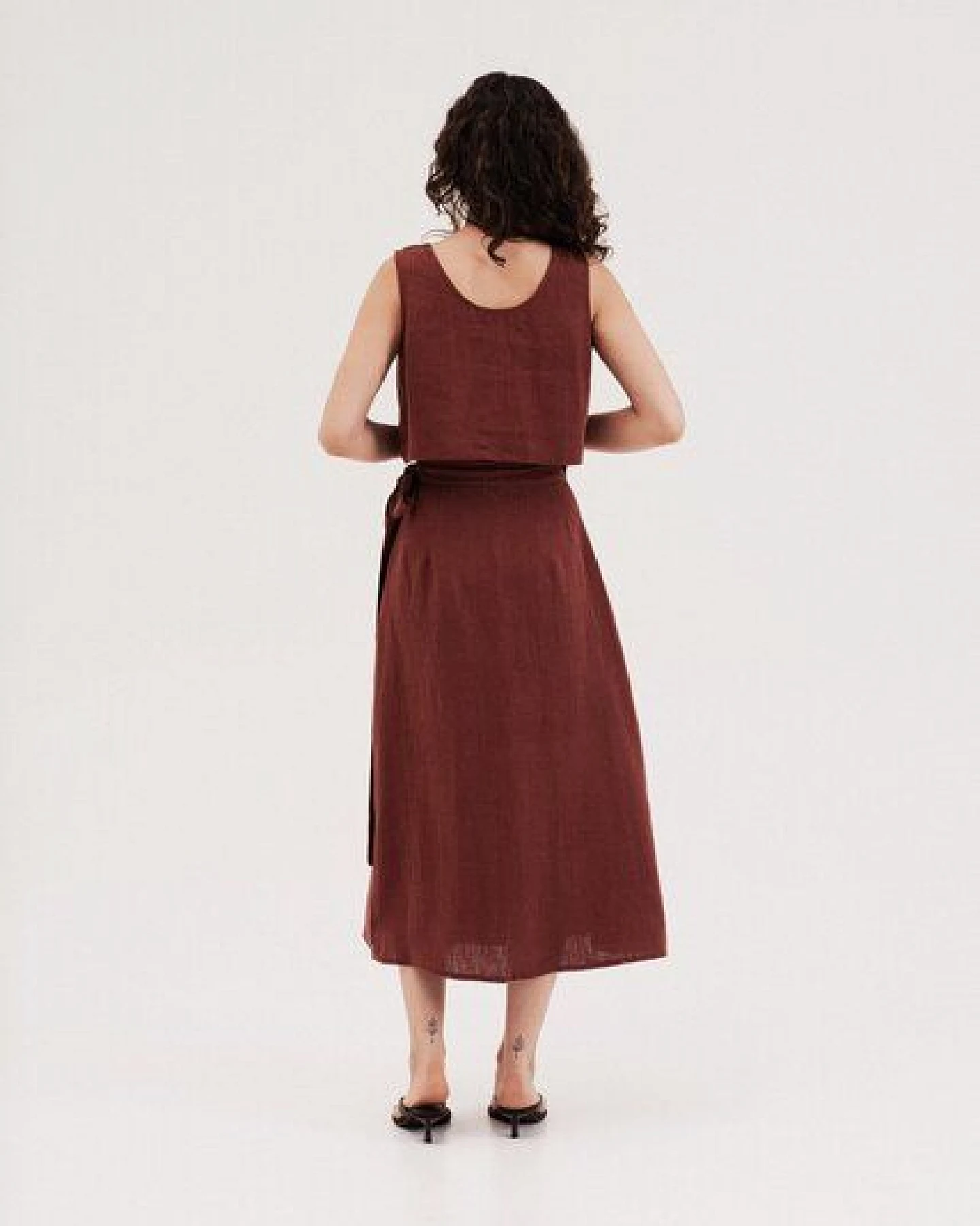 AmourLinen Mini-Leinen-Crop-Top PIPPA – Ansicht 2