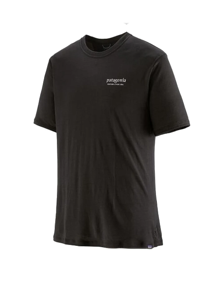 Patagonia - Cap Cool Merino Graphic Shirt - Merinoshirt Gr XS schwarz