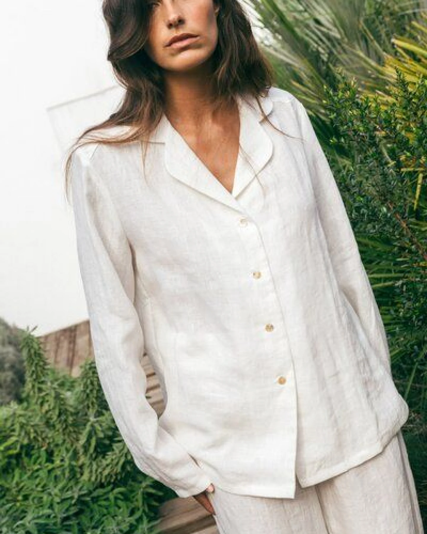 AmourLinen Langarm-Pyjama-Set Nightly – Ansicht 3