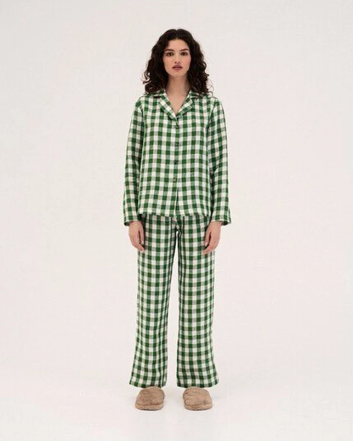 Grünes Gingham