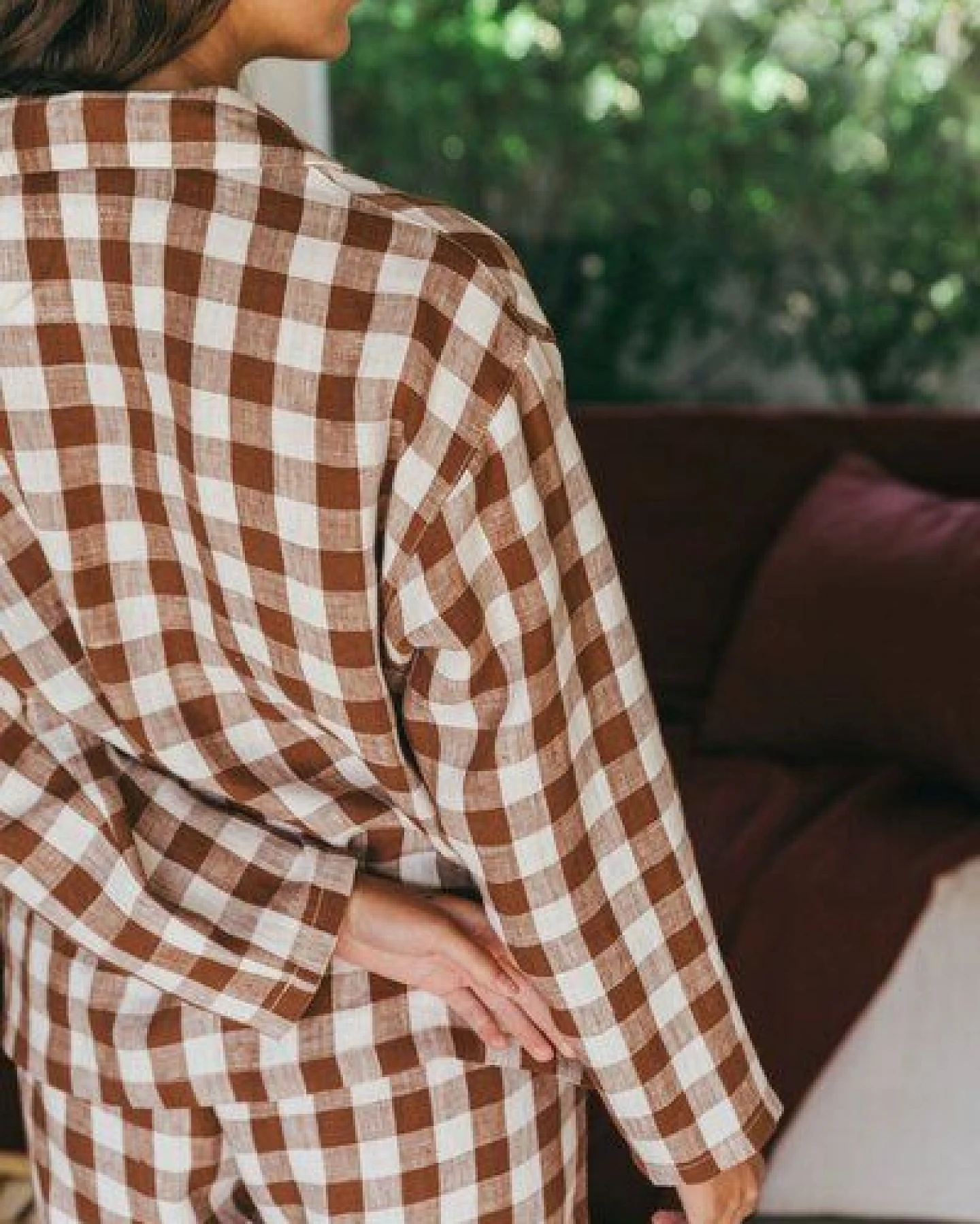 AmourLinen Langarm-Pyjama-Set Snooze – Ansicht 3